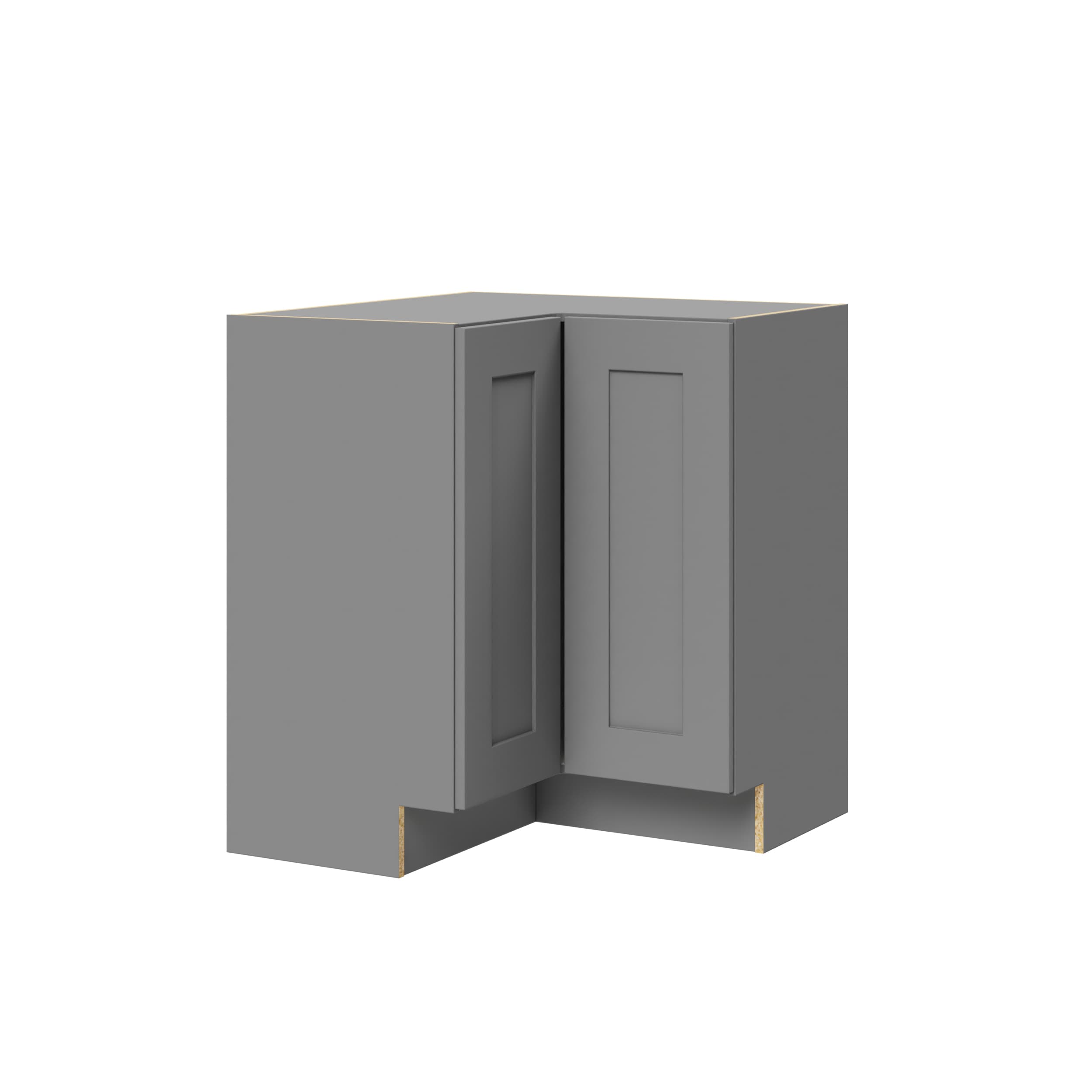 W Susan D Shaker Door 34.5-in Style) at Fully Assembled Hugo&Borg Panel H Cabinet Laval x Base Laval 30-in 30.8-in Lazy (Recessed Gray Corner x