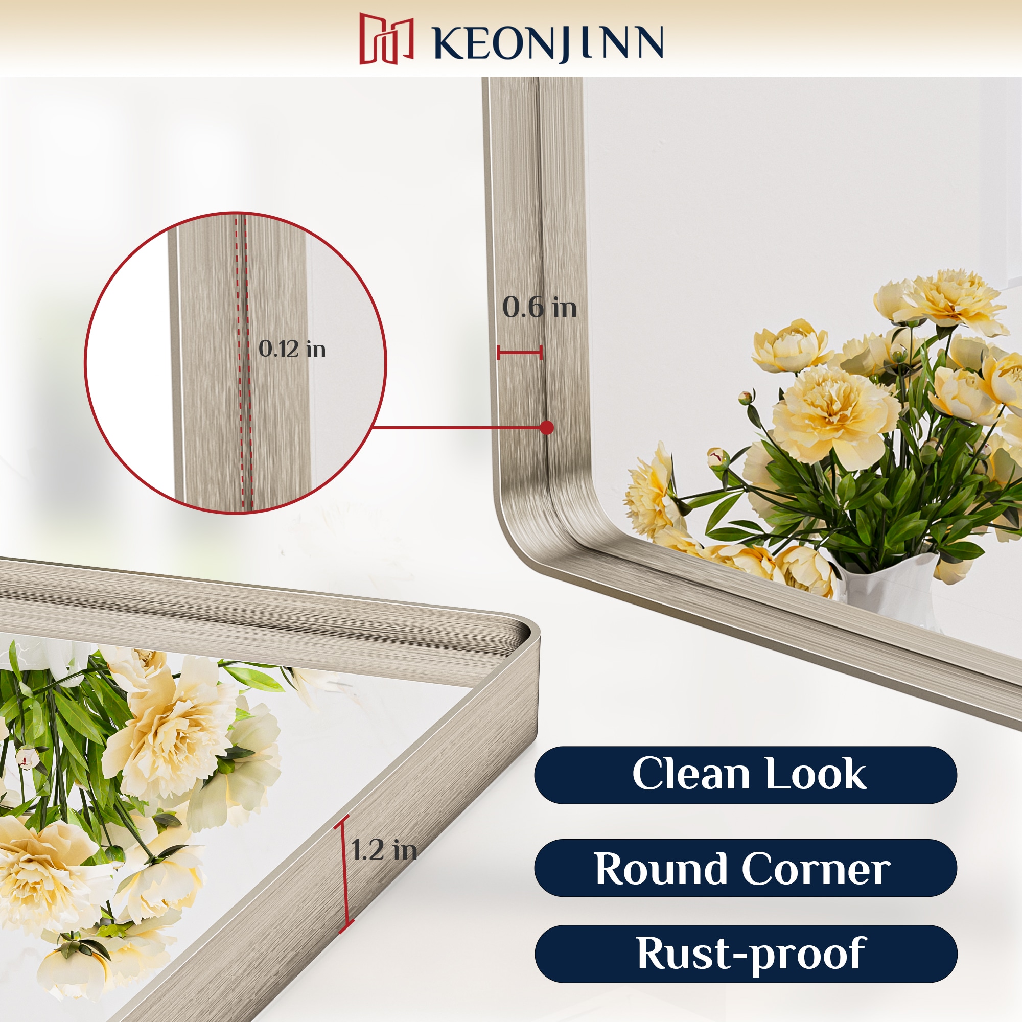 Keonjinn LW-JSKYJ2-5076NI Decor-Mirrors - View #4