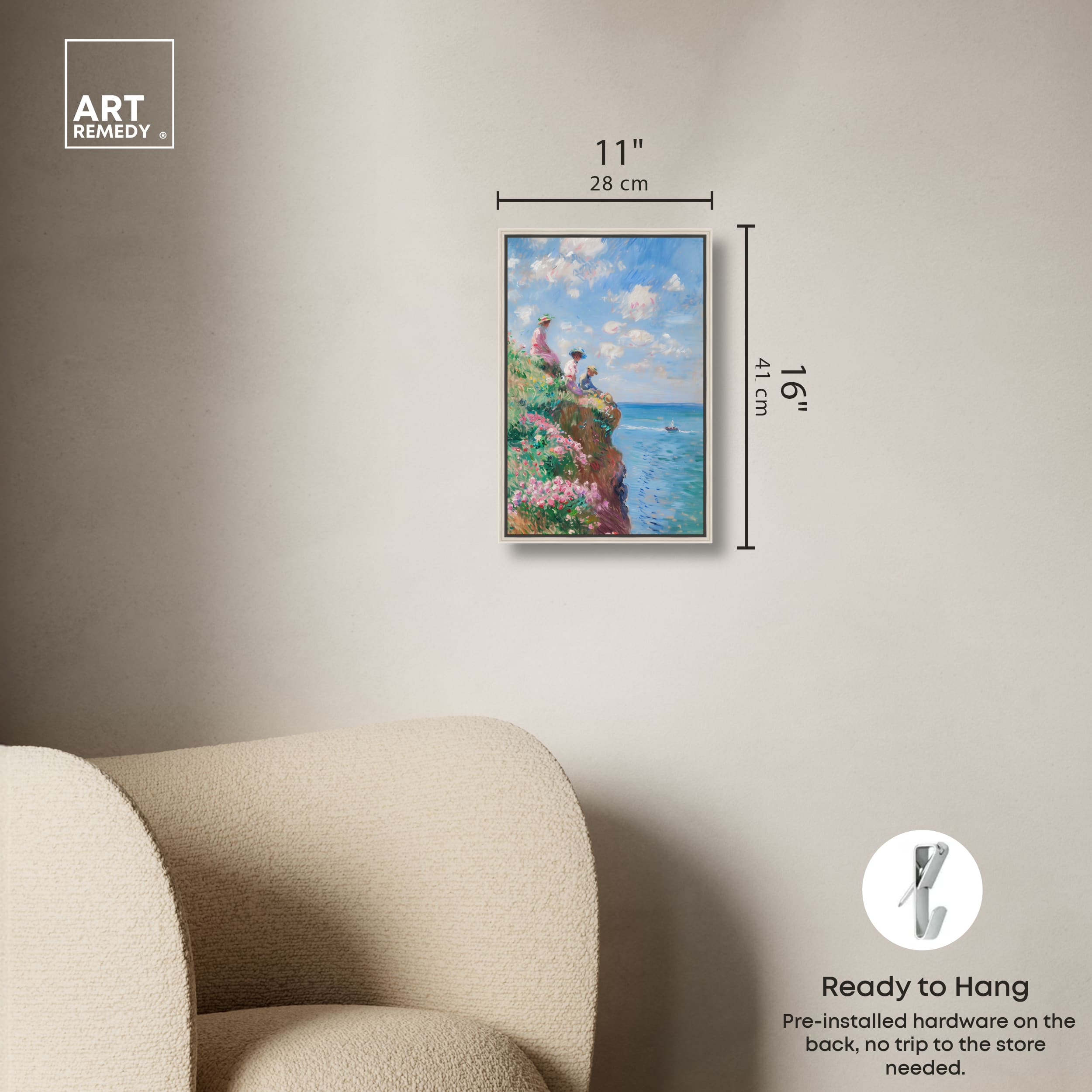 Art Remedy By the Seaside Coastal Print by Silver Frame 10 x 15 in the ...