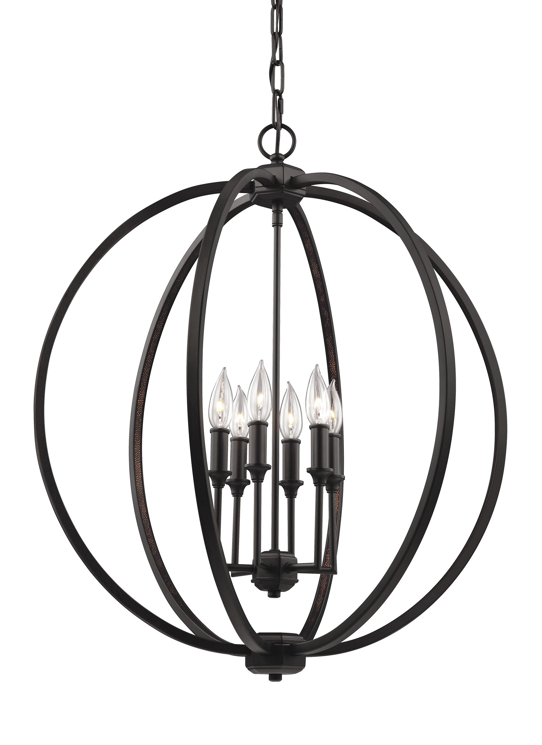 Generation Lighting Corinne 6-Light Oil Rubbed Bronze Transitional ...