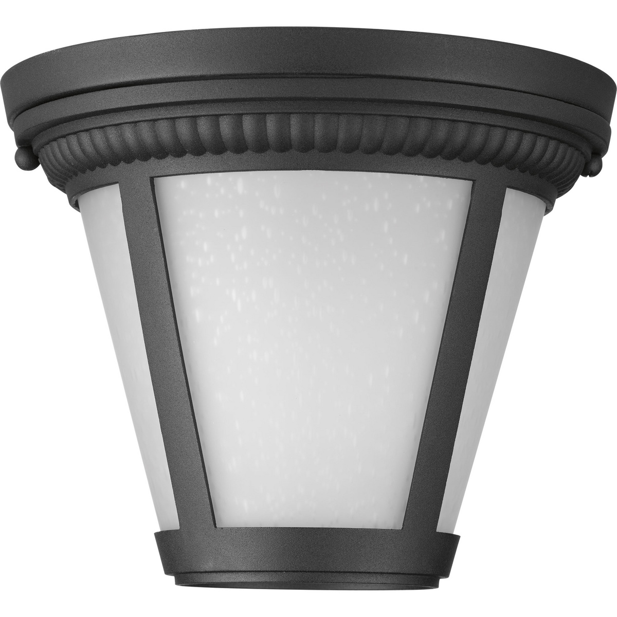 Westport Black Glass LED Flush Mount Light