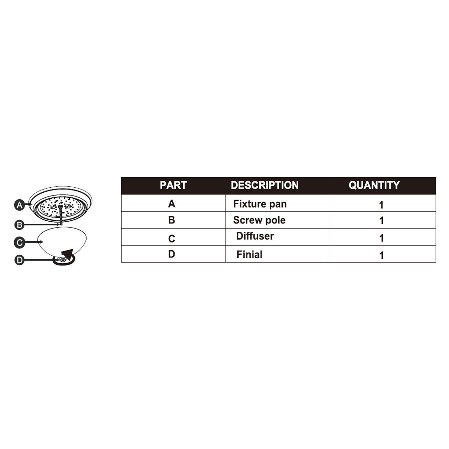 Project Source MXL304-LED18K830B flushmounts - View #7