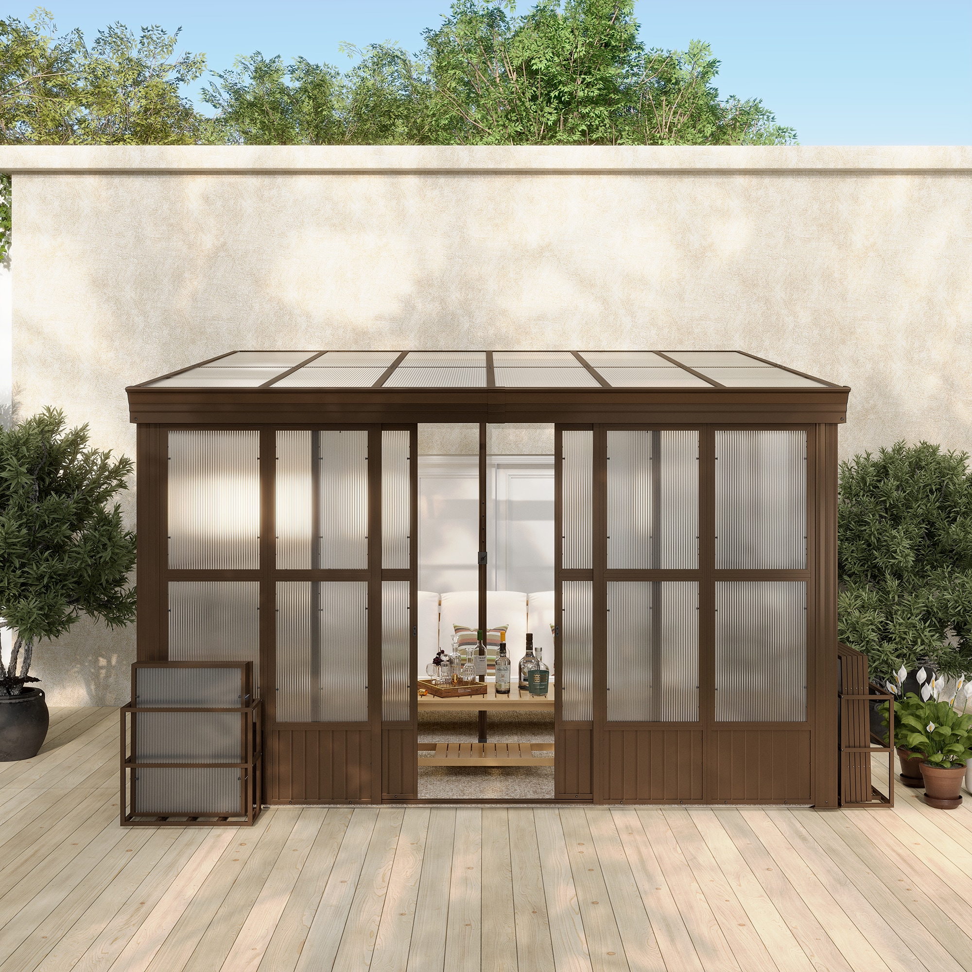 Clihome CL-LGFP1647 Wood-Resin-Gazebos - View #3