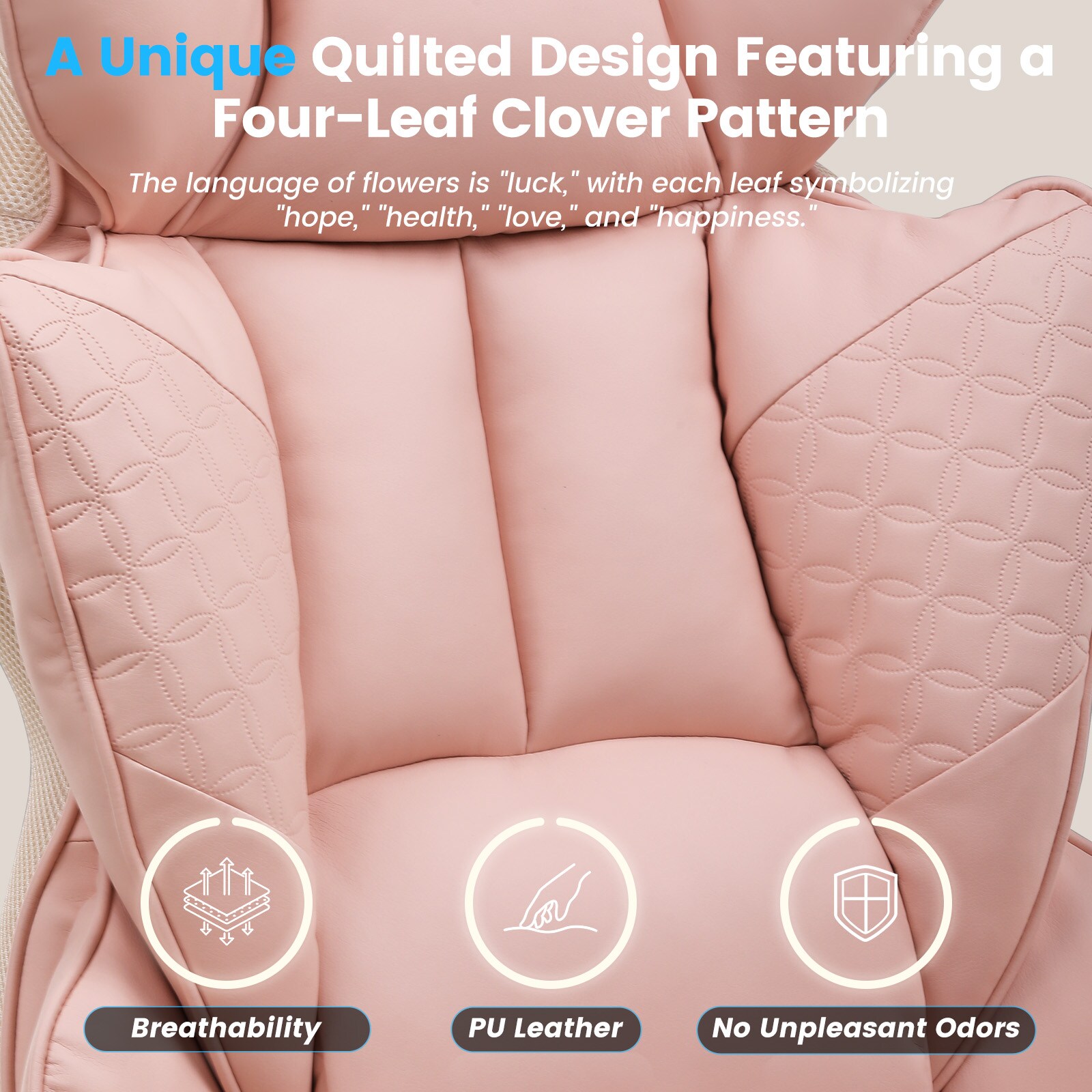 GTPLAYER LOWE'S-CH510-PINK Office-Chairs - View #4