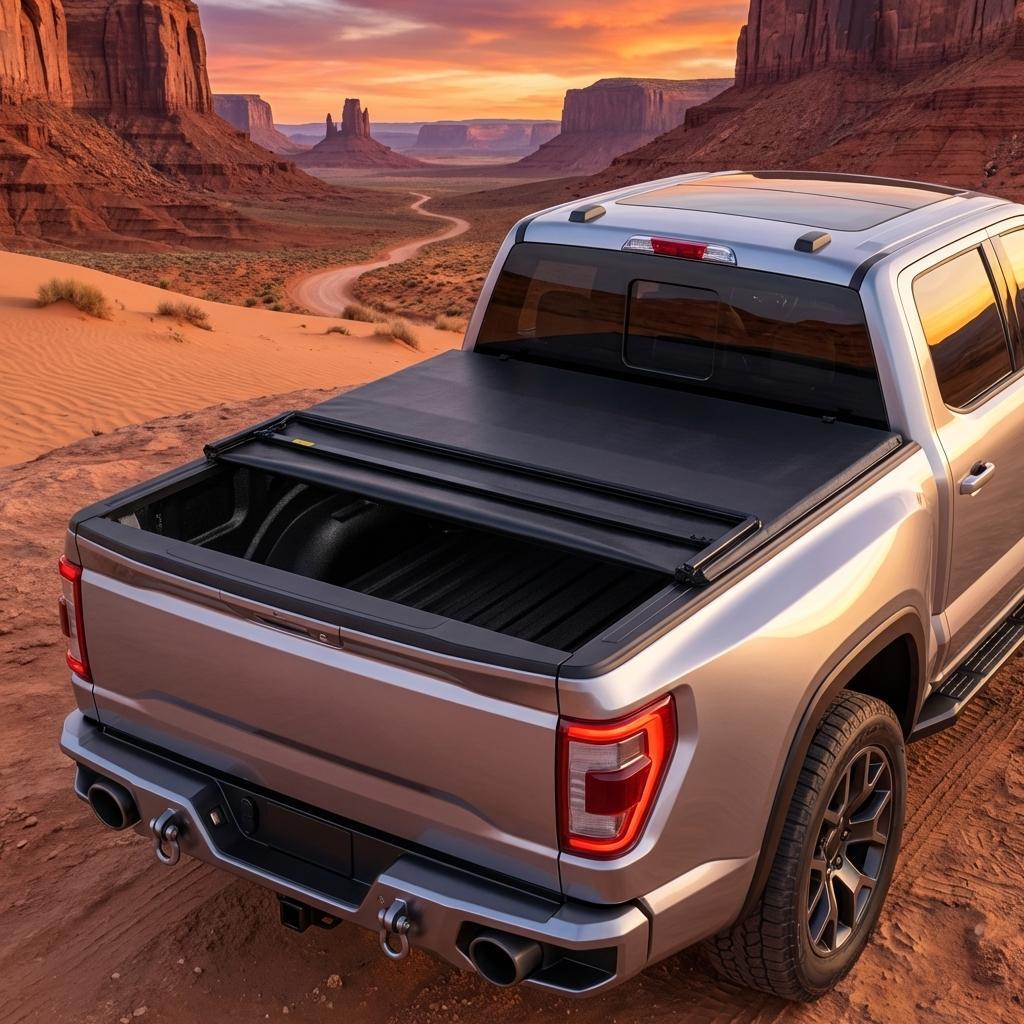 Encore Beets Soft Quad Fold Truck Bed Tonneau Cover For Ford F150 2009 to 2014 5.5 and 6.5 Ft Bed #NOVA-IH1FXBI2F7M