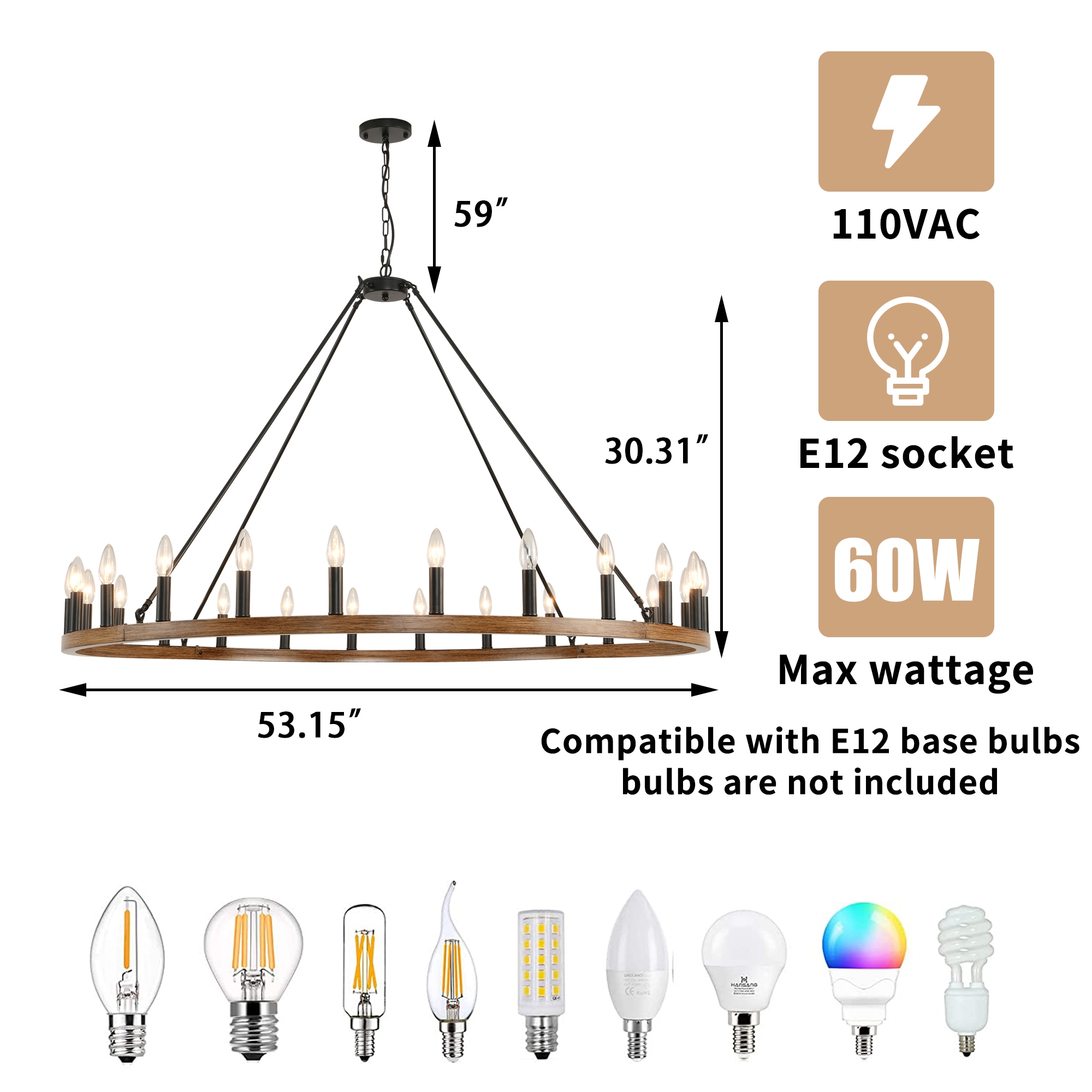 WELLFOR VTZEL45MG Pendant-Lights - View #3