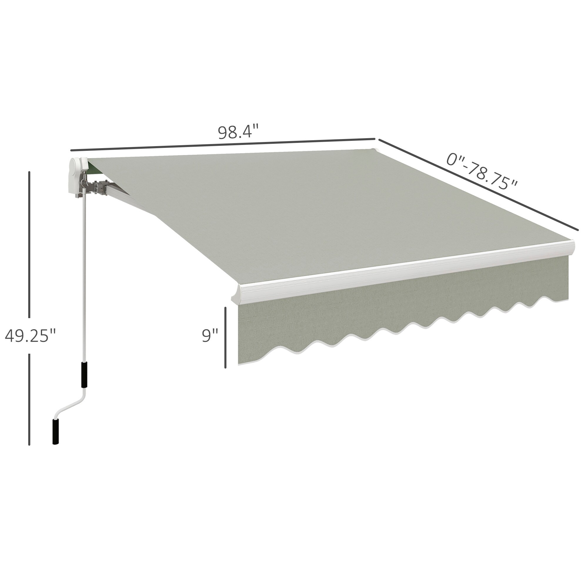 Outsunny 840-193GY awnings - View #3