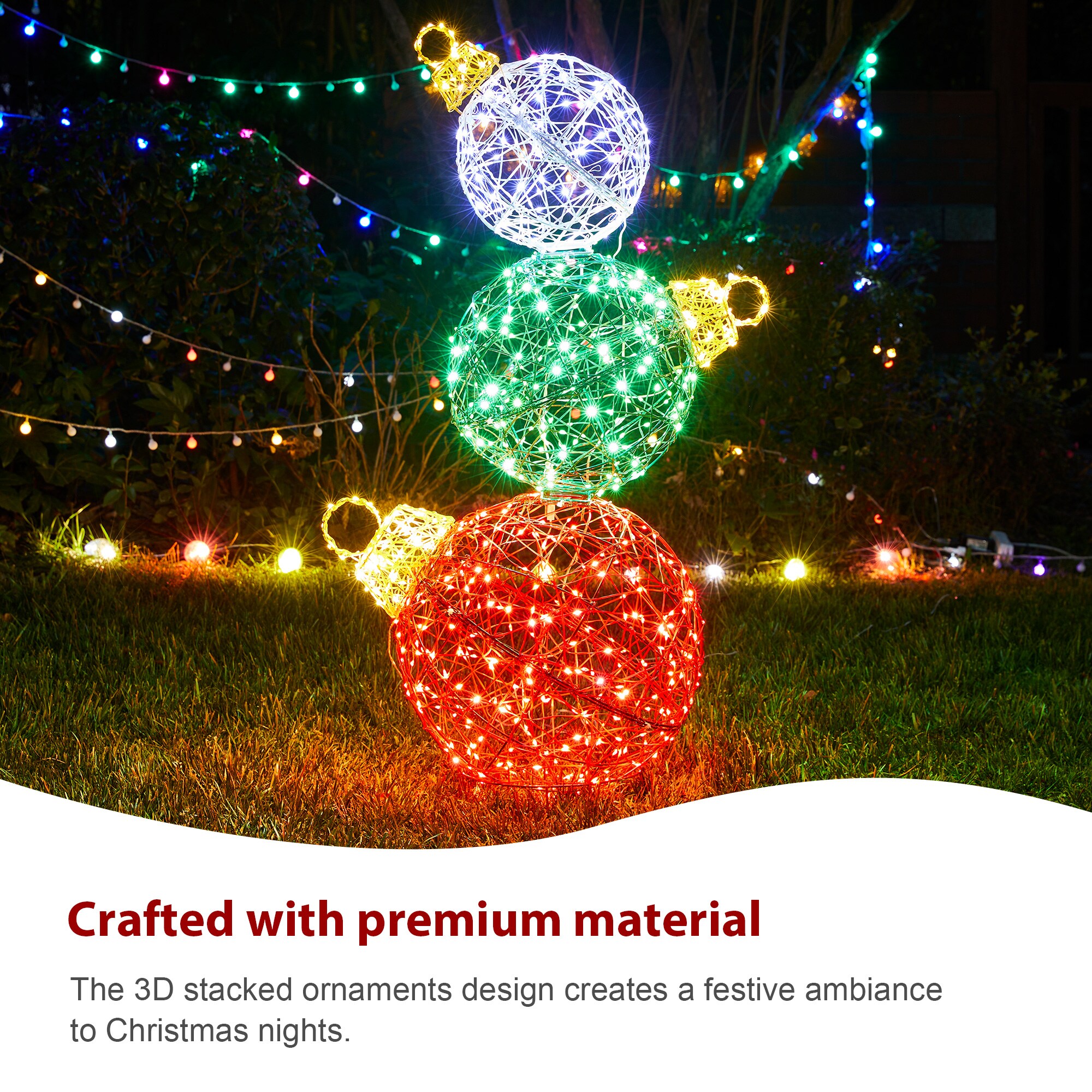 Glitzhome 2039800007 Outdoor-Christmas-Decor - View #6
