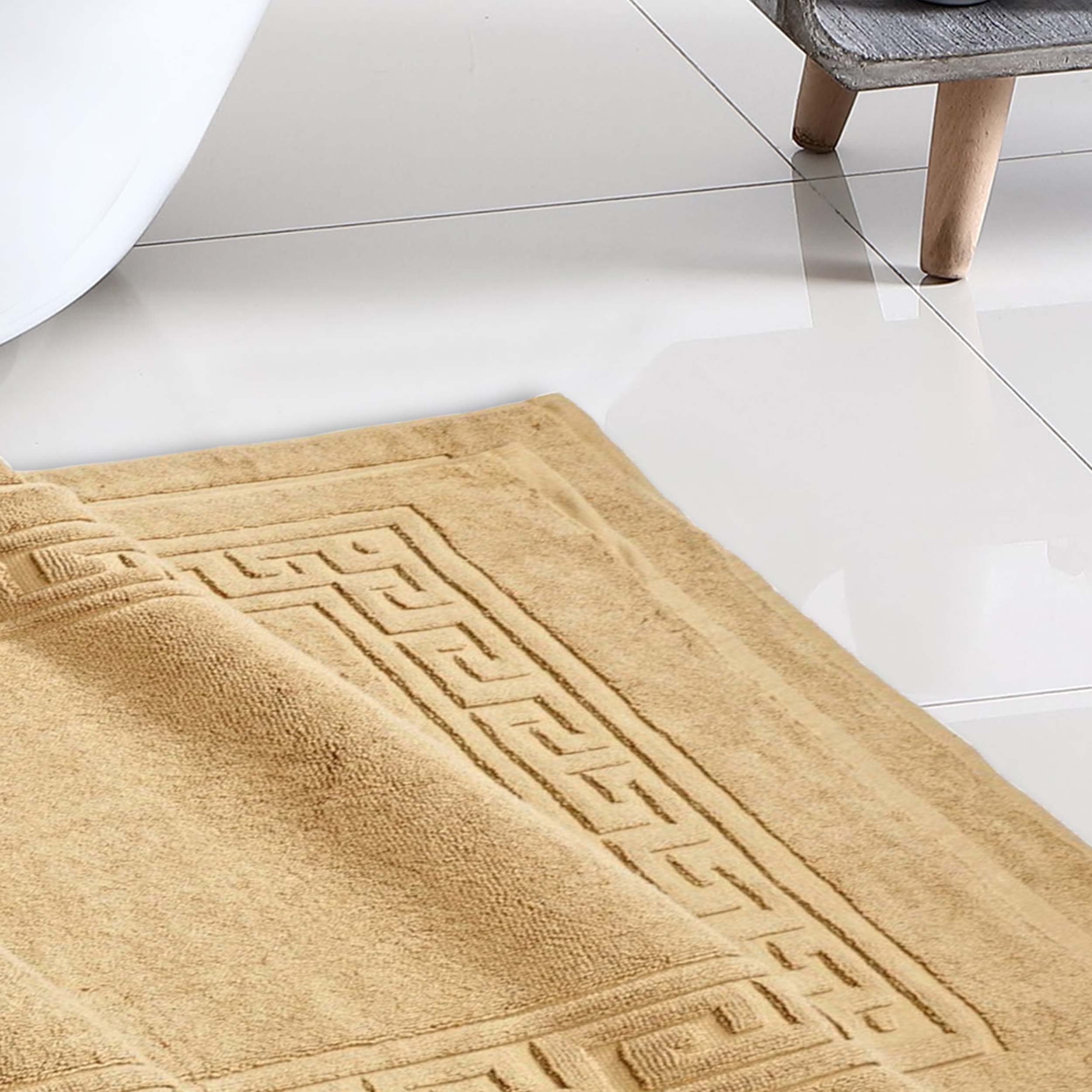 Superior Cotton 2-Piece Absorbent Bath Mat Set 