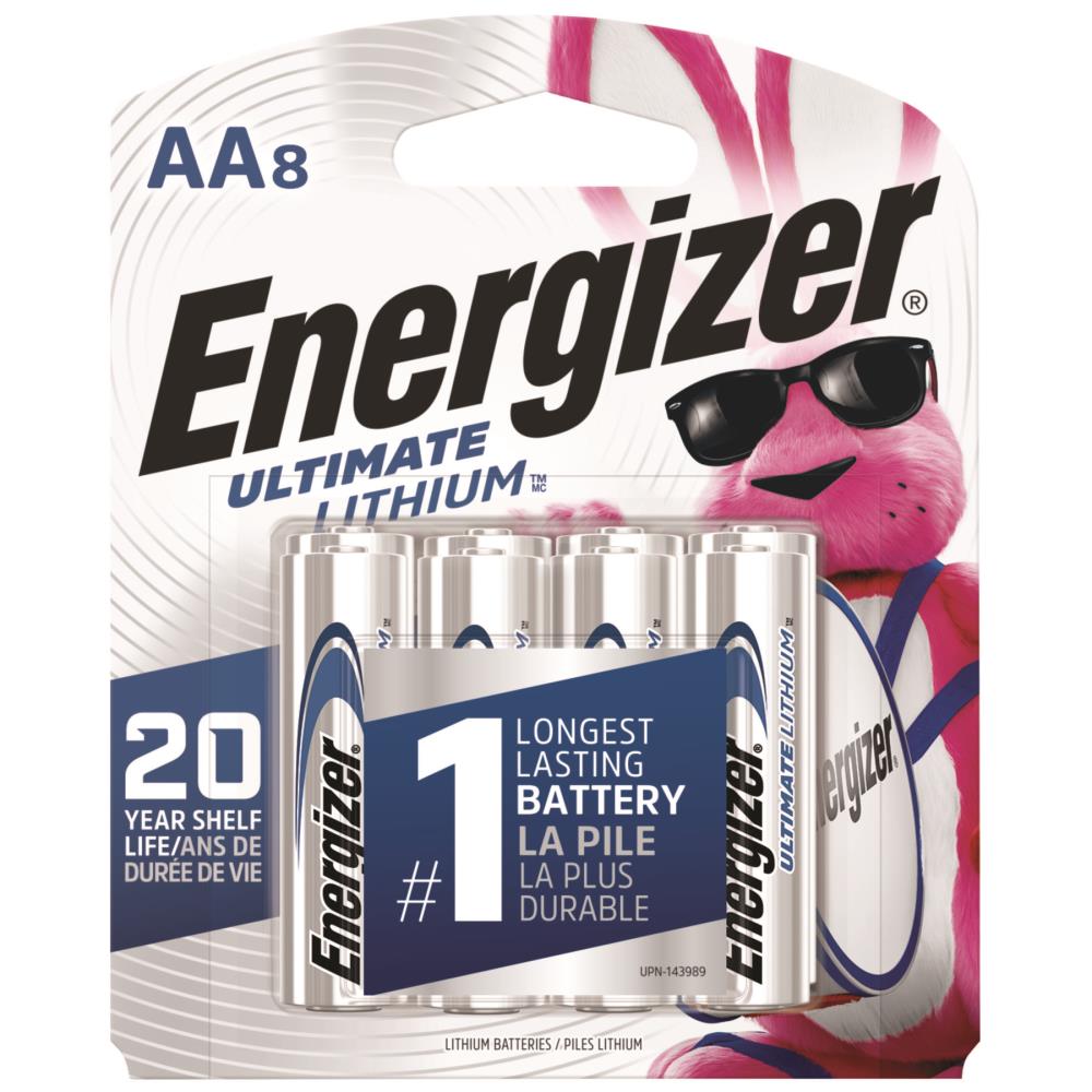 Matrix onze gastvrouw Energizer Ultimate Lithium AA Batteries (8-Pack) in the AA Batteries  department at Lowes.com