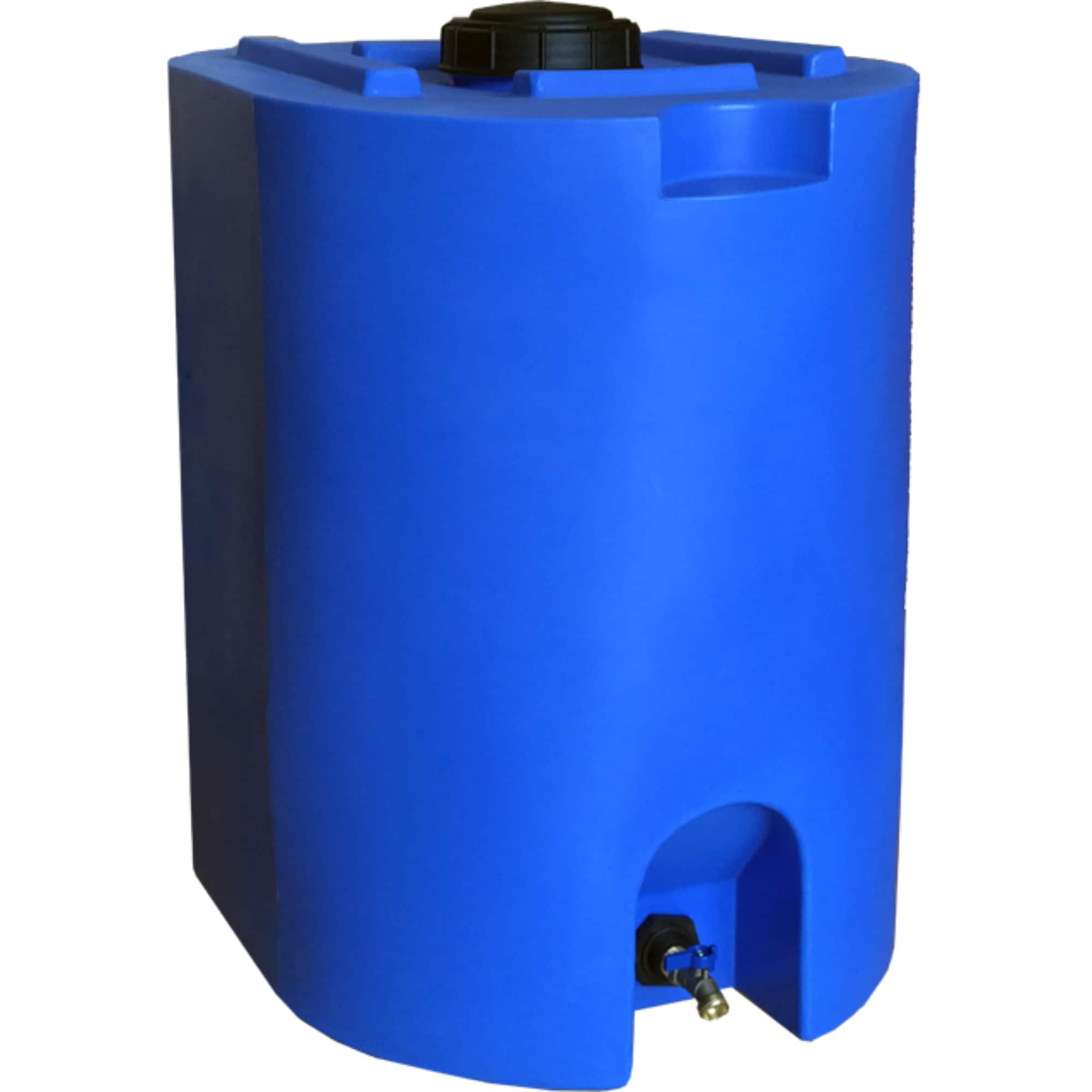 WaterPrepared WW-55 GAL BLUE 55-Gallon Plastic Blue Water Storage Tank