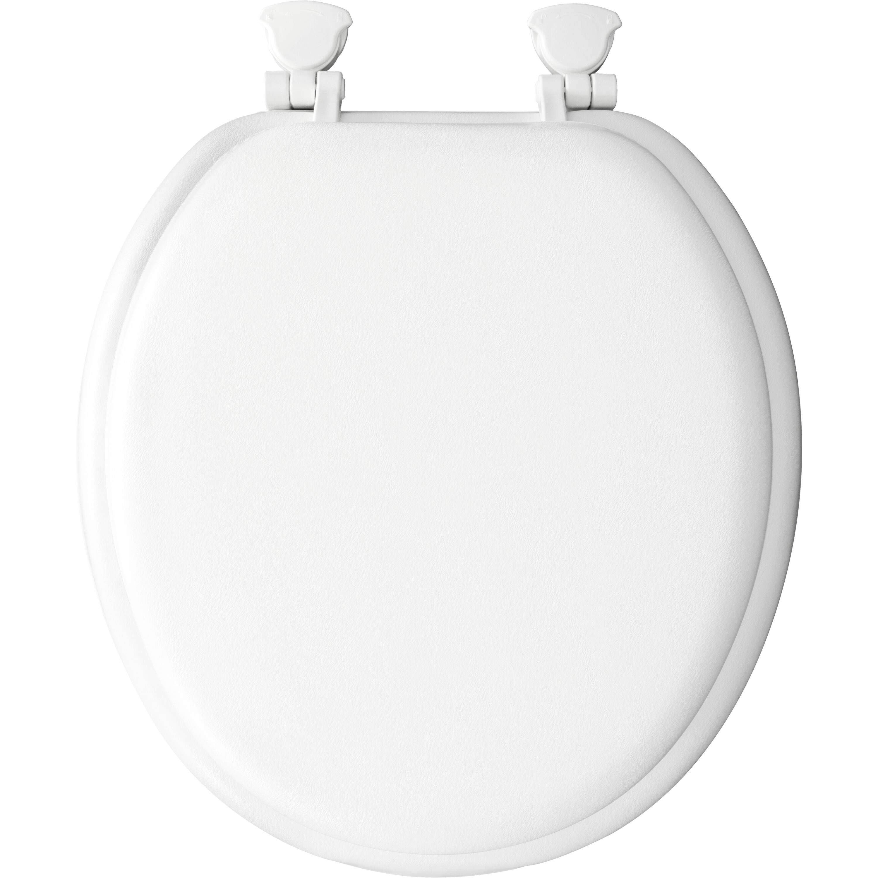 Mayfair by Bemis Eden Cushioned Vinyl White Round Padded