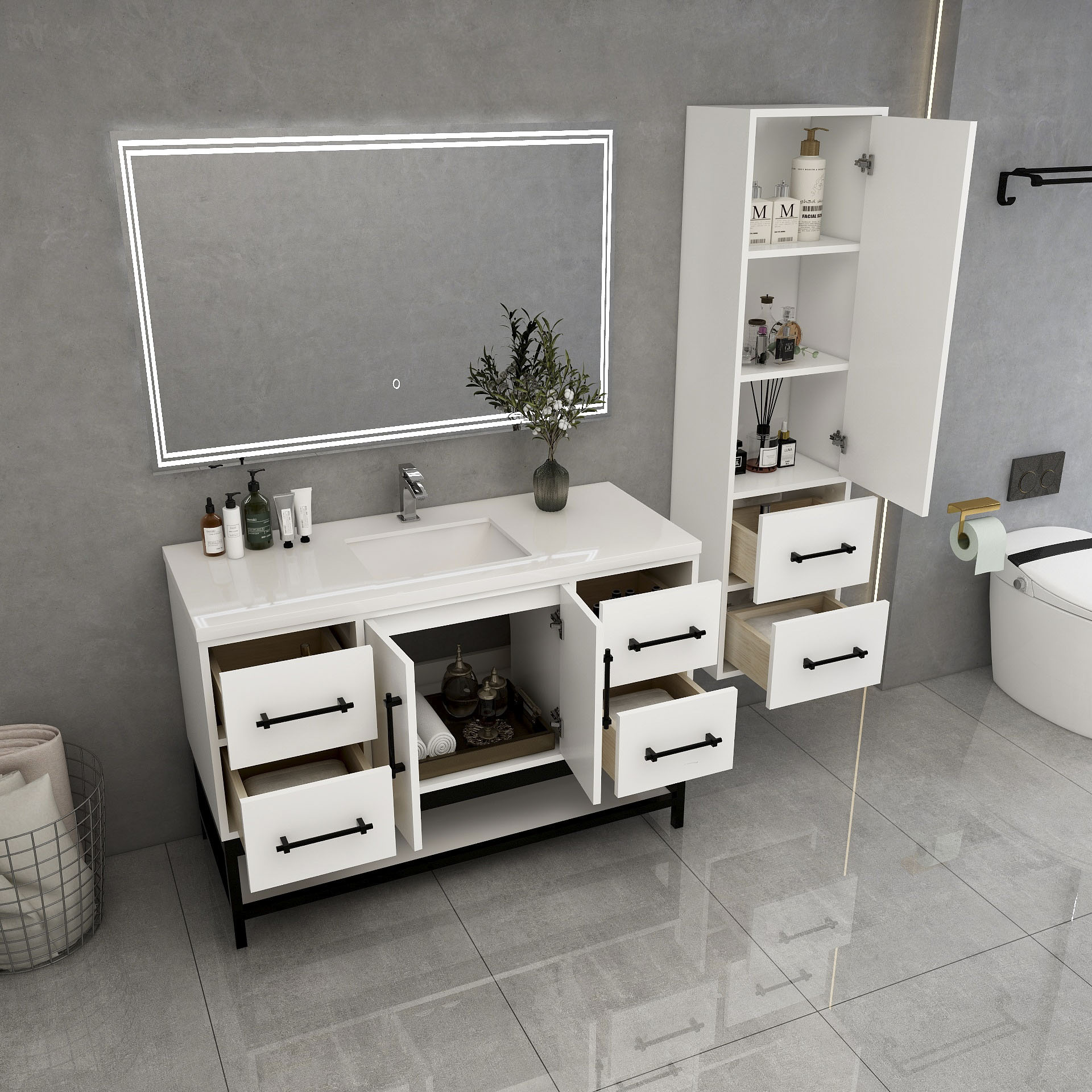 BV Better Vanity VICTORIA48FM-GW Bath-Vanity-Combo - View #5