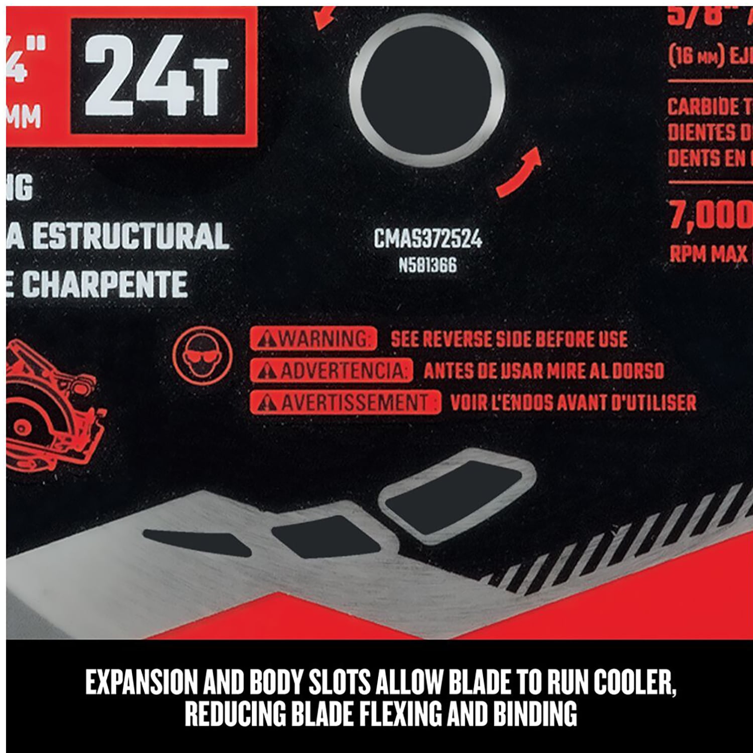 CRAFTSMAN CMAS3725242 Circular-Saw-Blades - View #3