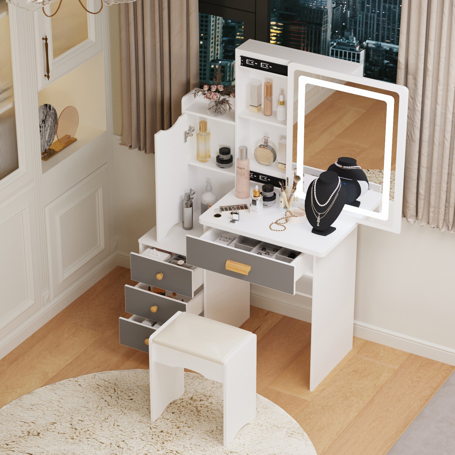 FUFU&GAGA LJY-WFJWL0096-01 Bedroom-Vanities - View #10