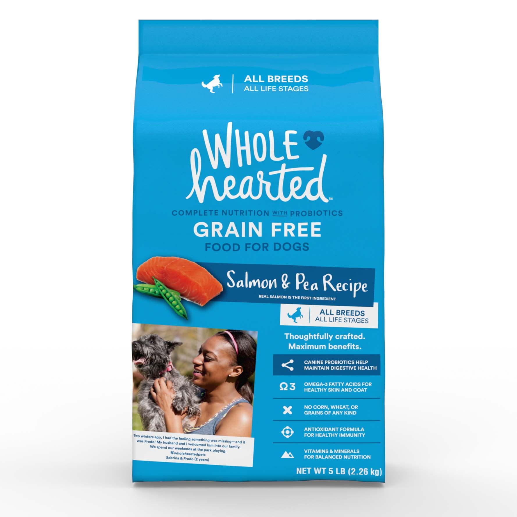 WholeHearted Grain Free Salmon and Pea Recipe Dry Dog Food All