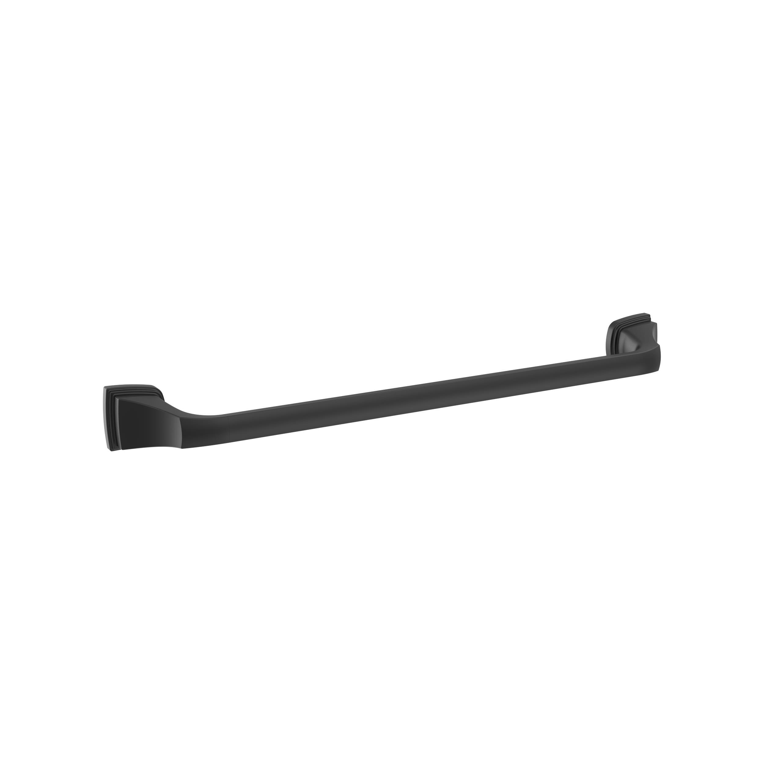 Amerock BH36033MB Revitalize 18-in Matte Black Wall mount Single Towel Bar