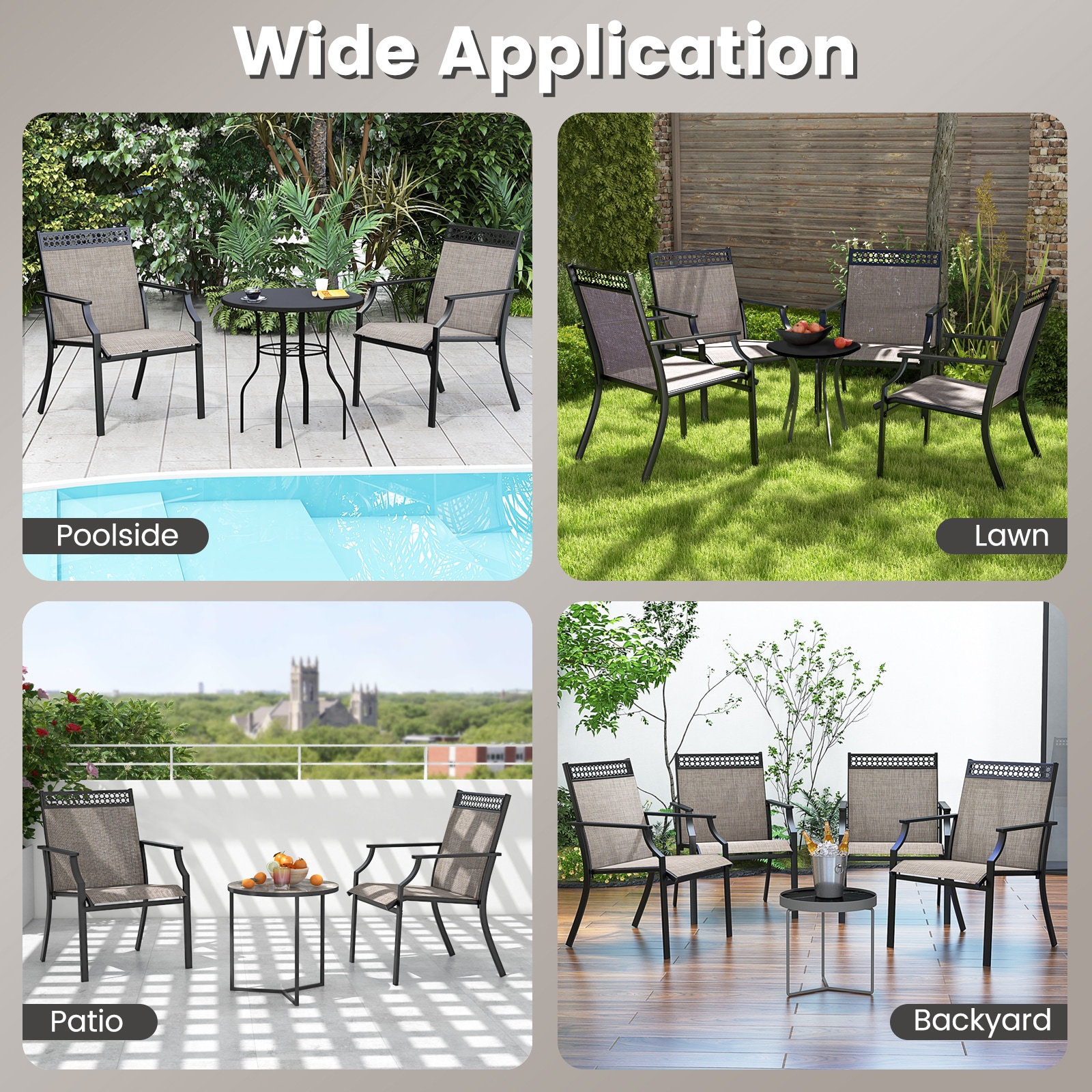 WELLFOR NBASINGG20 Patio-Chairs - View #9