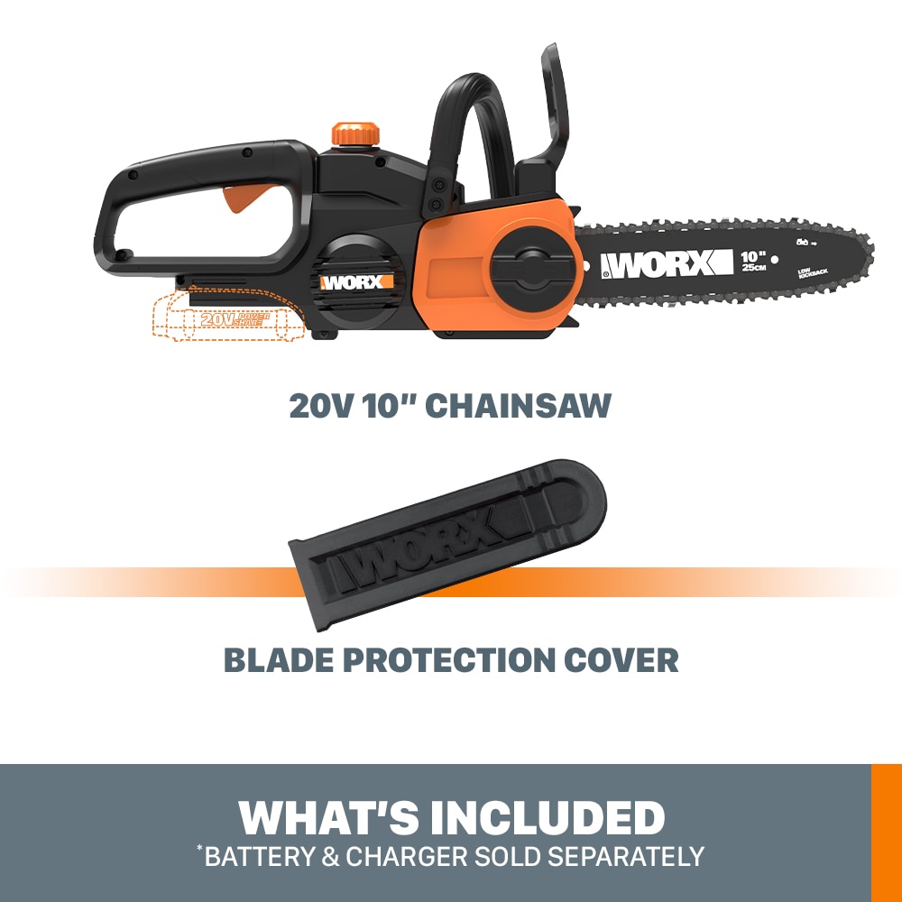 WORX POWER SHARE 20 volt 10 in Battery Chainsaw Battery and