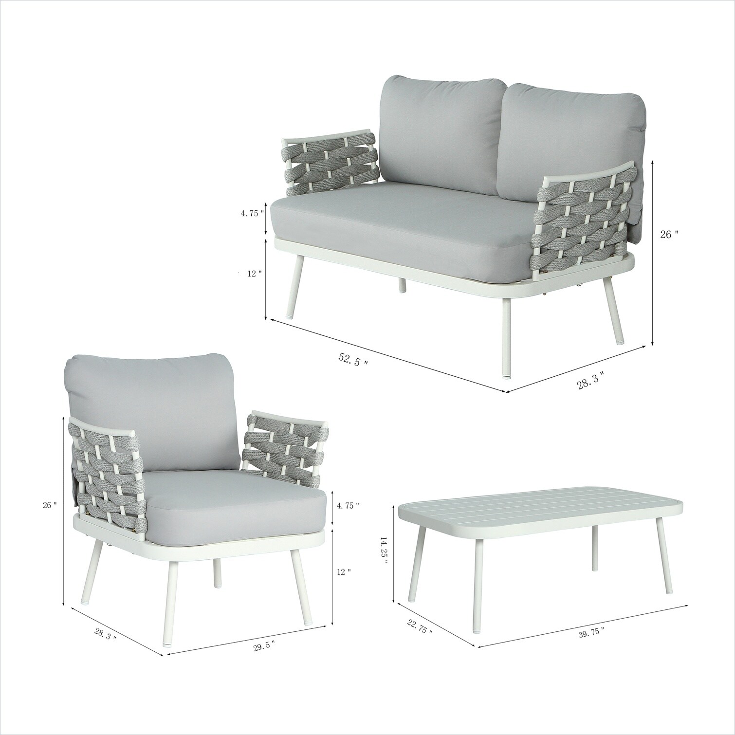 SUNCREAT AQBH6PHS7E00 Patio-Conversation-Sets - View #4