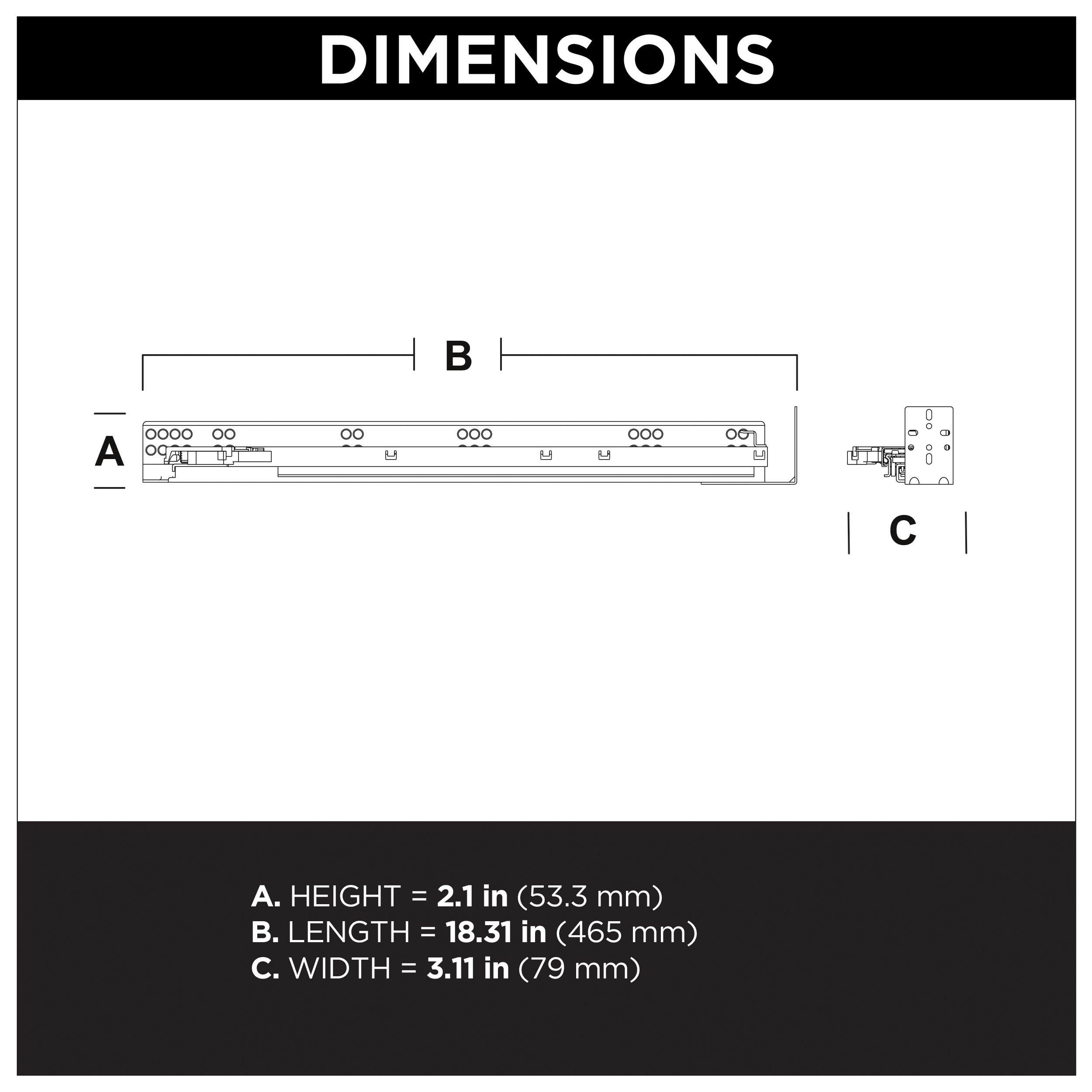 RELIABILT D96018W-ZP-W Drawer-Slides - View #5