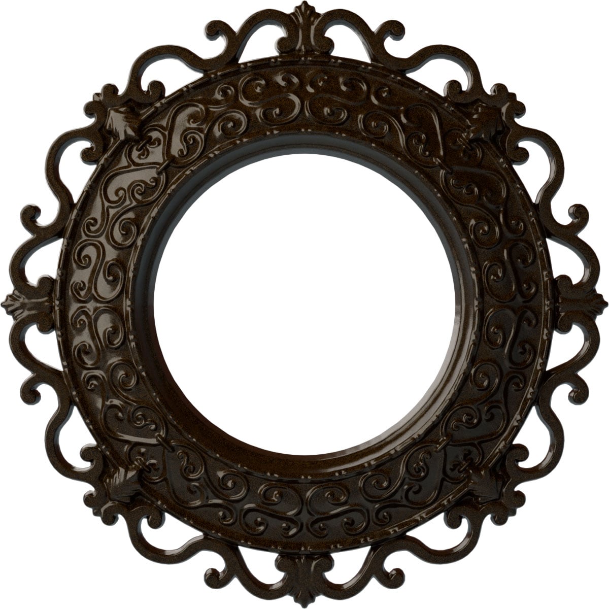 Ekena Millwork CM13ORBZS Orrington 13.25-in W x 13.25-in L Painted Bronze Polyurethane Whole Ceiling Medallion