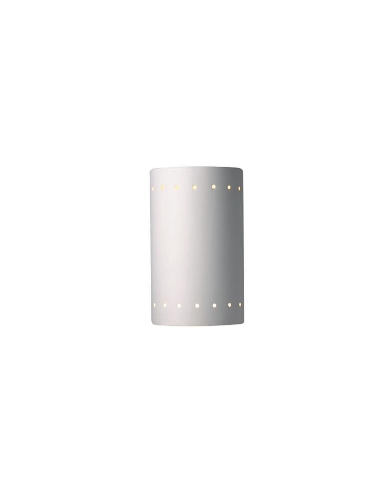 Justice Design Group CER-5990-BIS Ambiance 5.75-in W 1 -Light White Transitional Wall Sconce