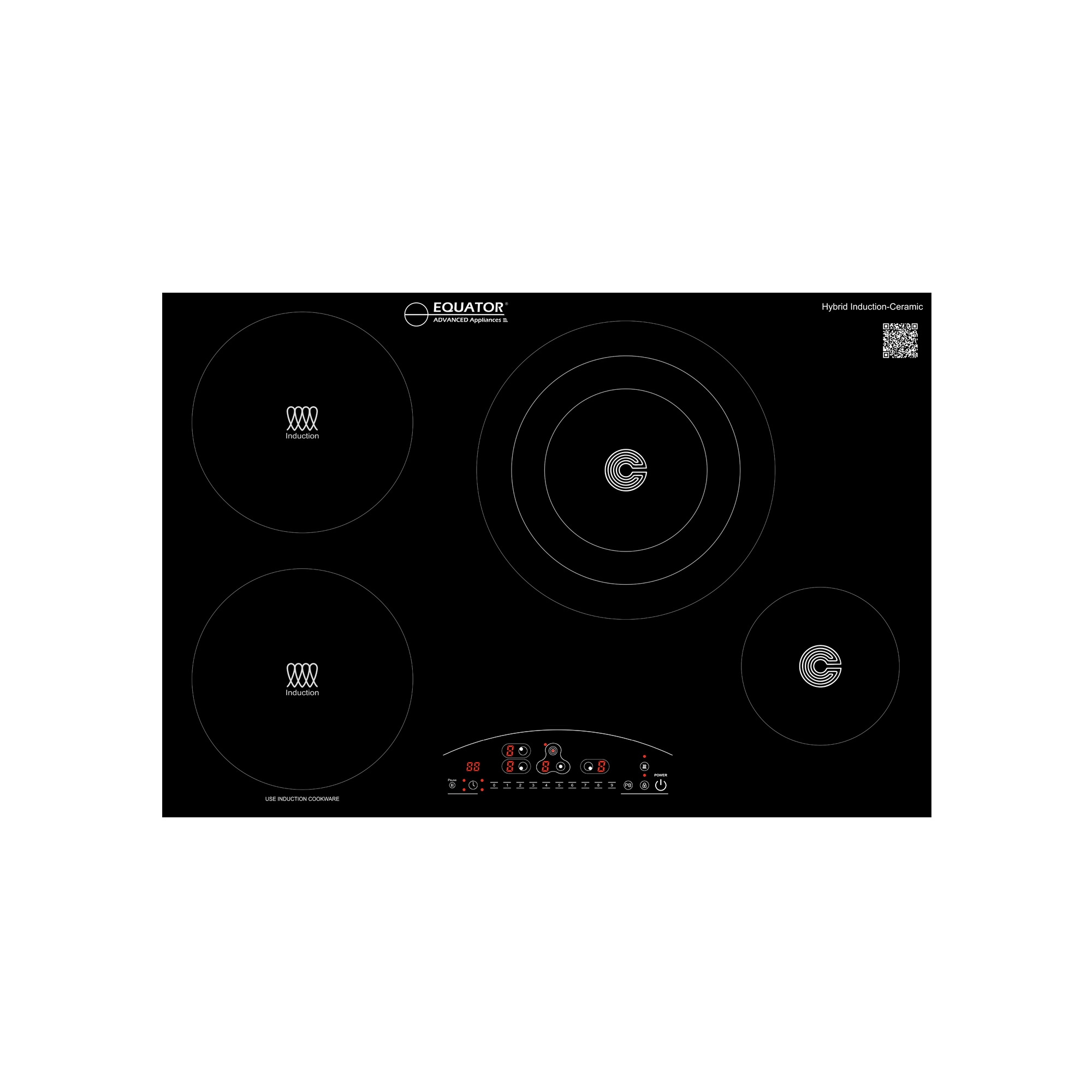 Equator Advanced Appliances 30-in 4 Burners Smooth Surface (Radiant ...