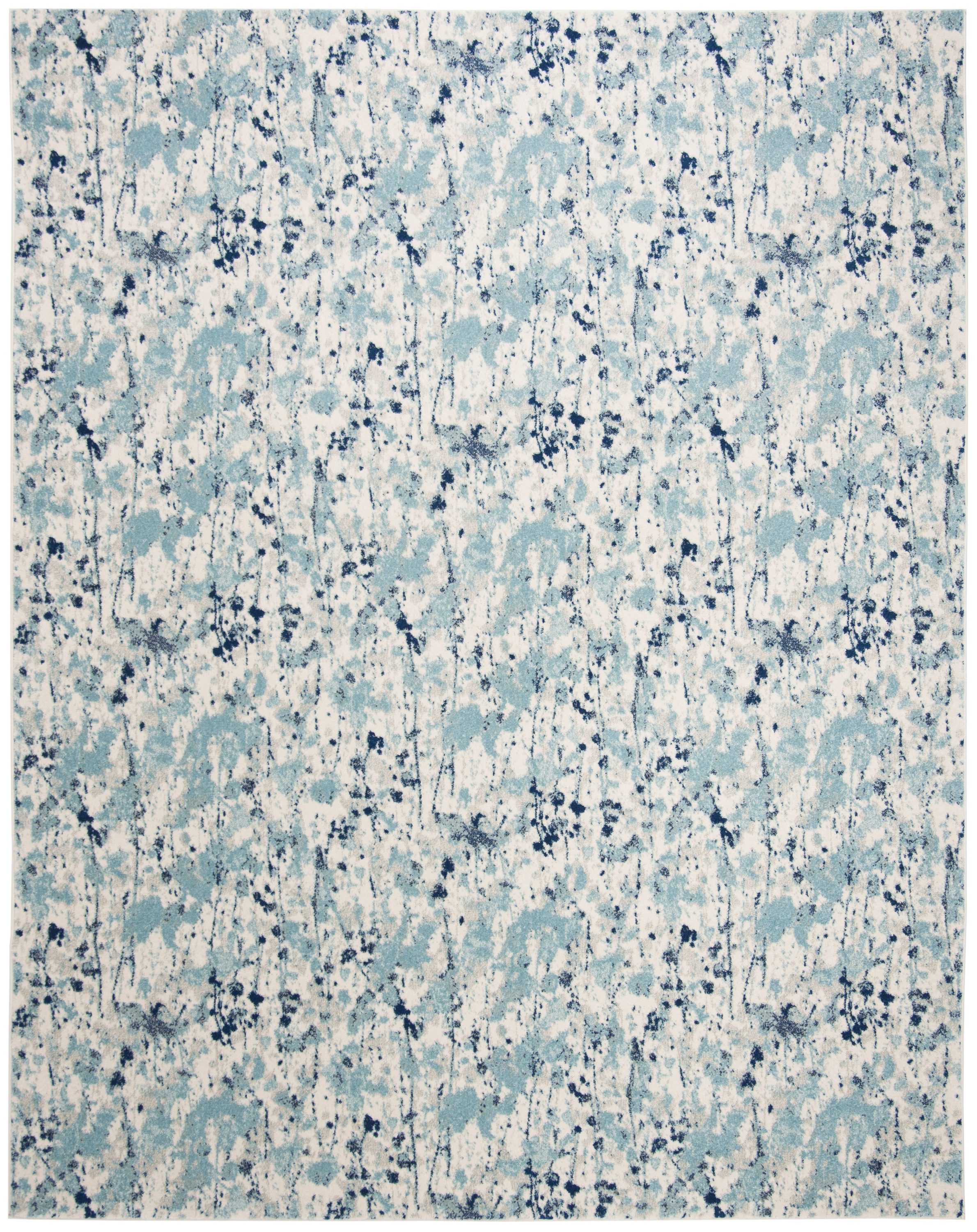 Safavieh EVK284M-8 Evoke Dolance 8 x 10 (ft) Loomed Synthetic Ivory/Blue Rectangular Indoor Abstract Bohemian/Eclectic Area rug