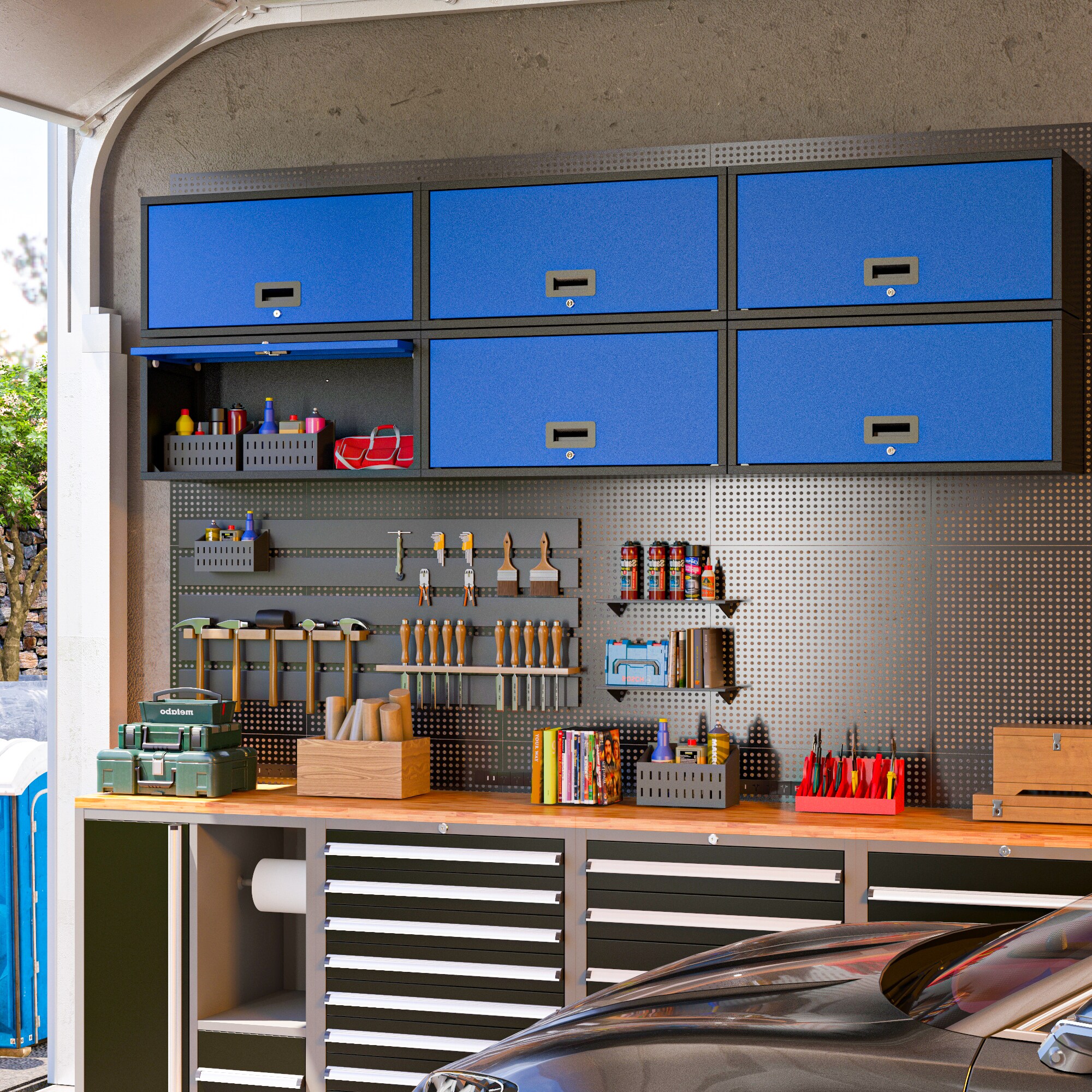 LOVMOR SF-Y-TPG-S-BL+B Garage-Cabinets - View #3