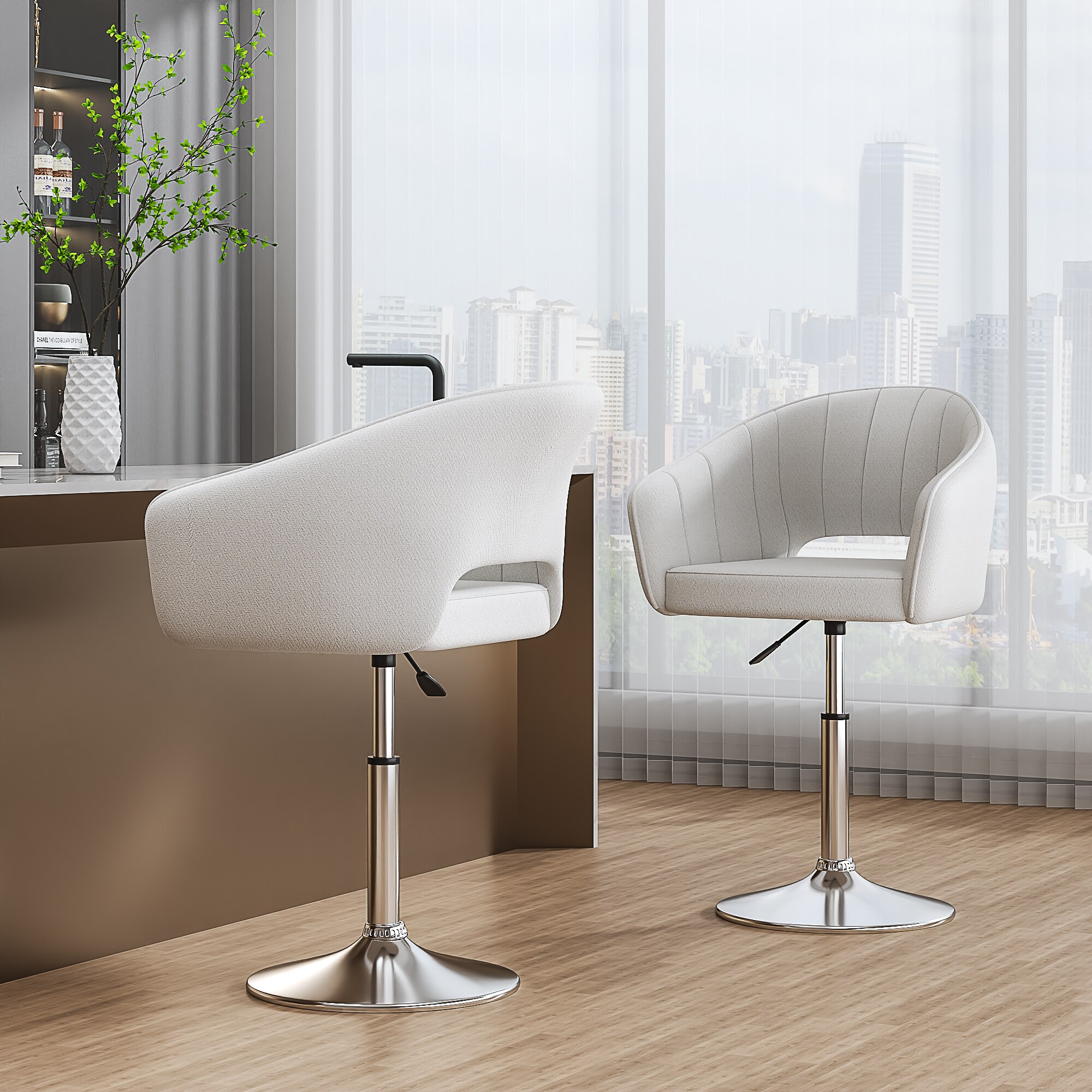 Vecelo LOE-CC18-WHE stools - View #5