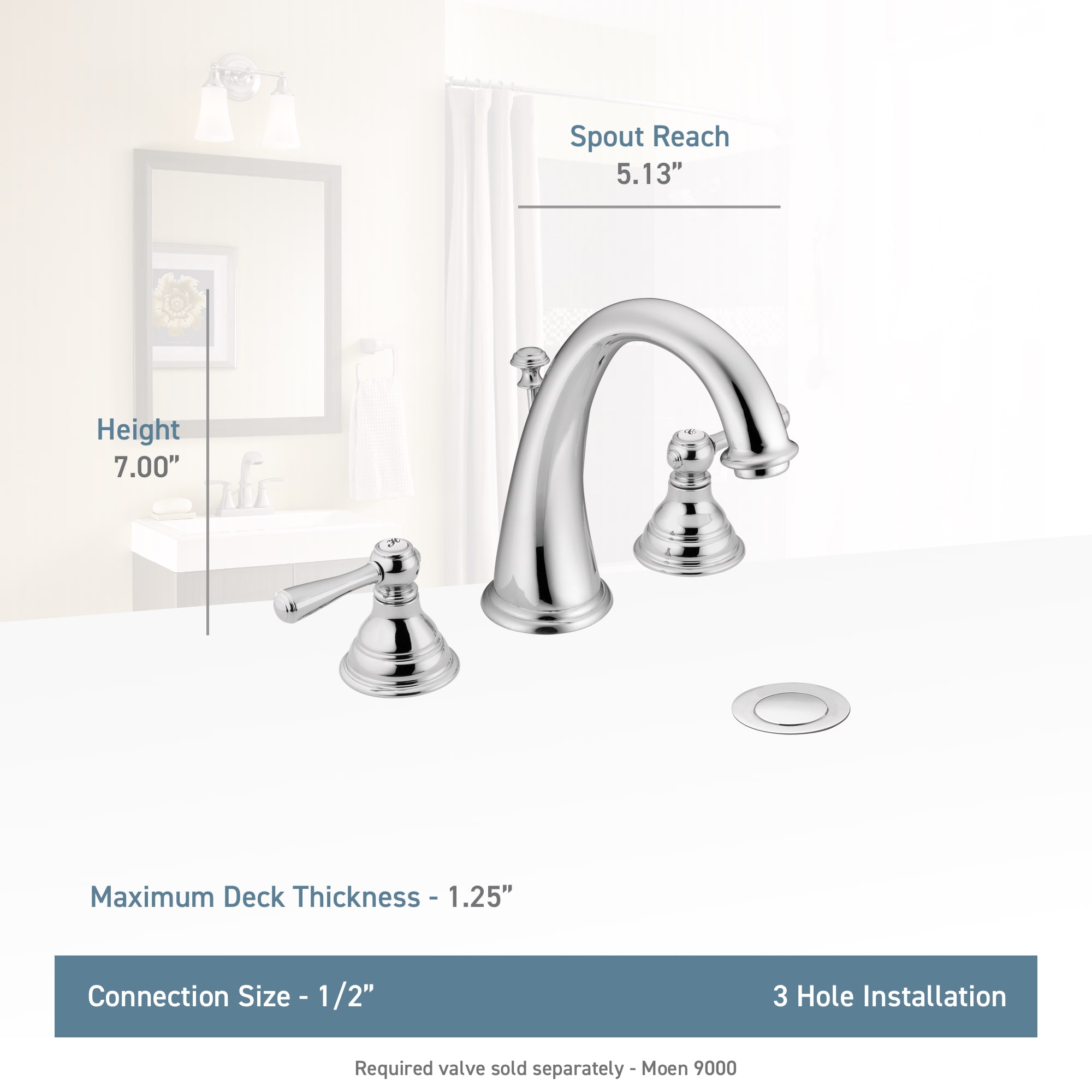 Moen T6125BN-9000-L Lavatory-Faucets - View #4