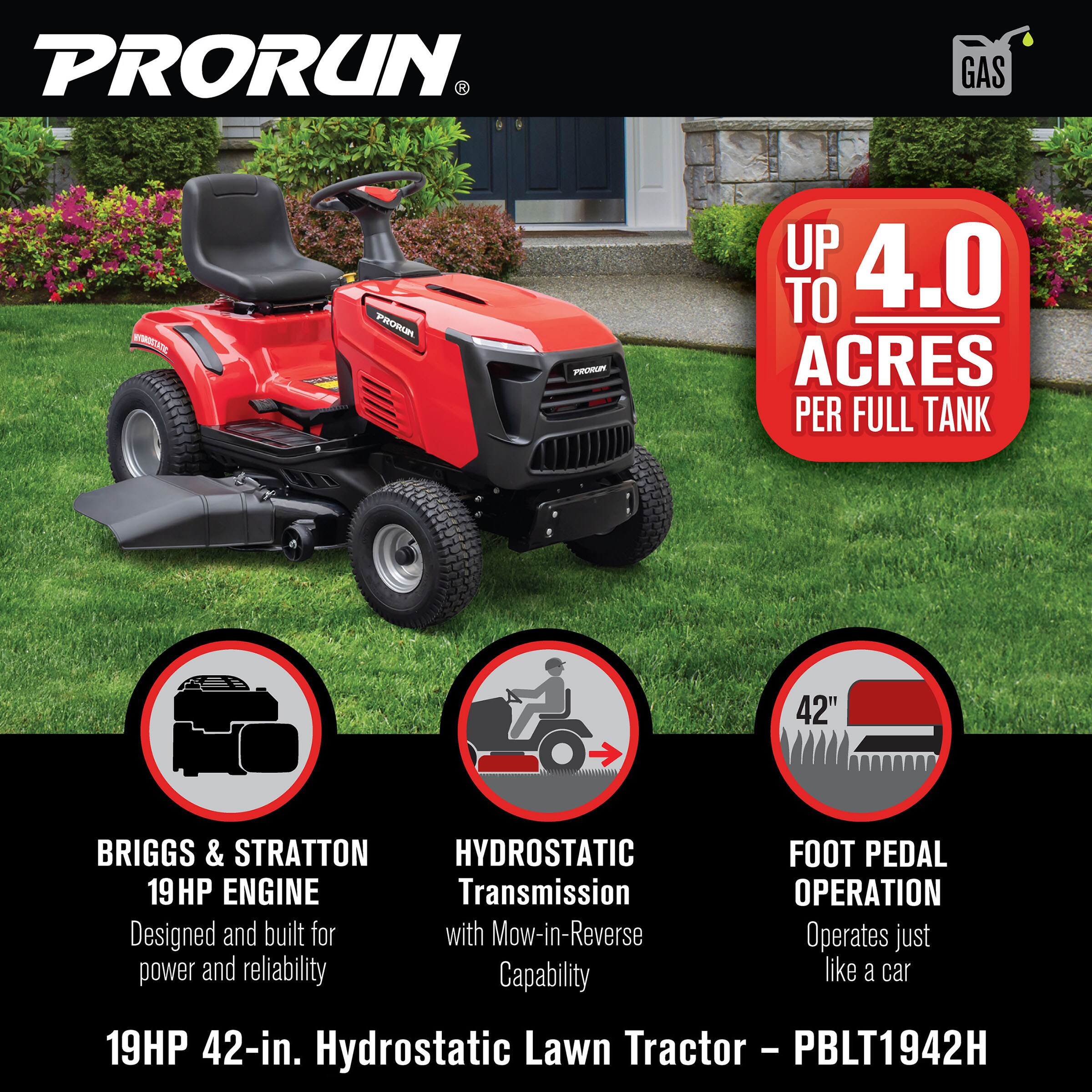 PRORUN PBLT1942H Riding-Mowers-Tractors - View #4