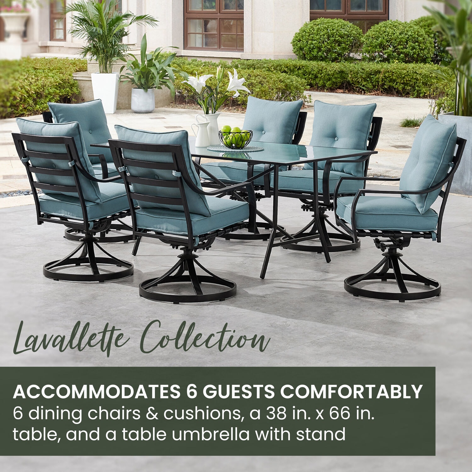 Hanover LAVDN7PCSW-BLU Patio-Dining-Sets - View #3