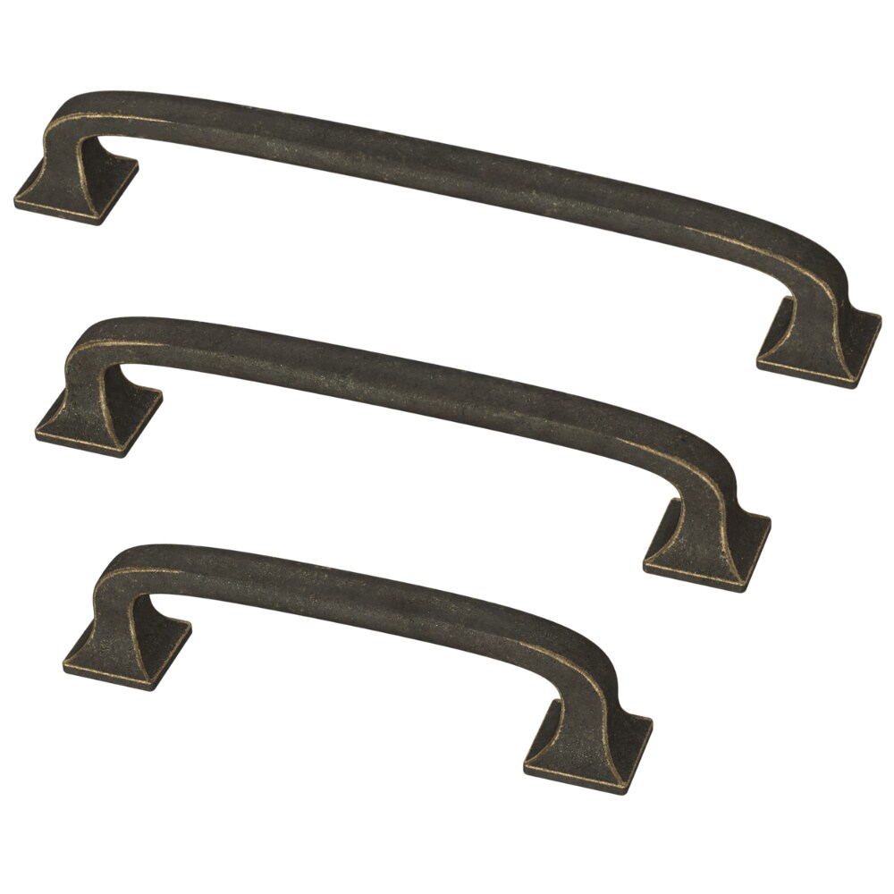 Franklin Brass Lombard 4-in (102Mm) Center To Center Aged Bronze Arch ...