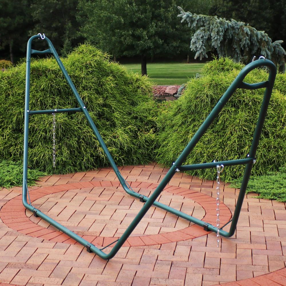 Sunnydaze Decor HH-MHS-GREEN 10-ft 8-in L Metal Hammock Stand