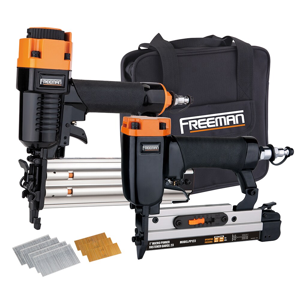 FREEMAN Combo Kit with 1-in 18-Gauge Pneumatic Brad Nailer in the Brad  Nailers department at