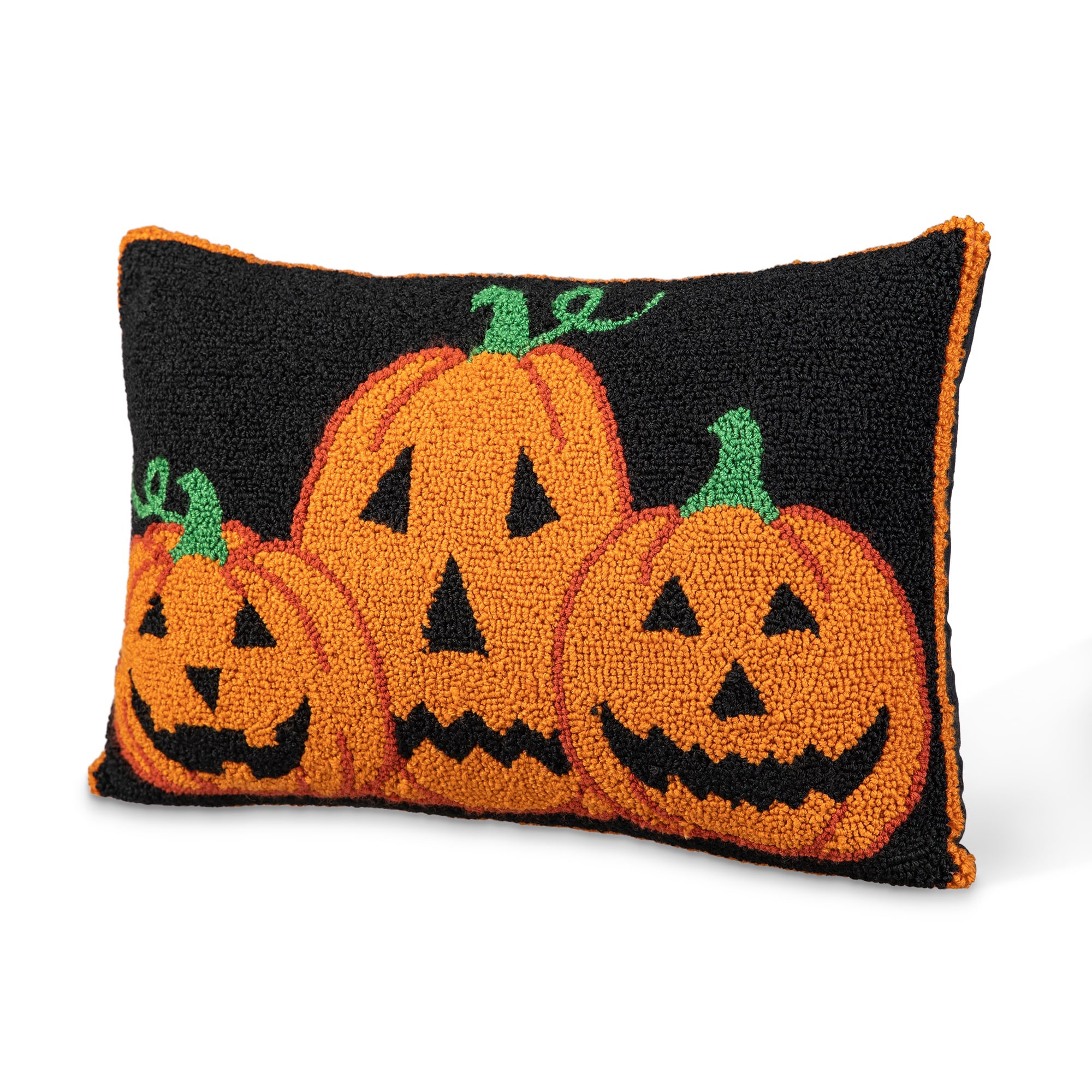 Glitzhome 2006500003 12-Inches Tabletop Happy halloween Pillow