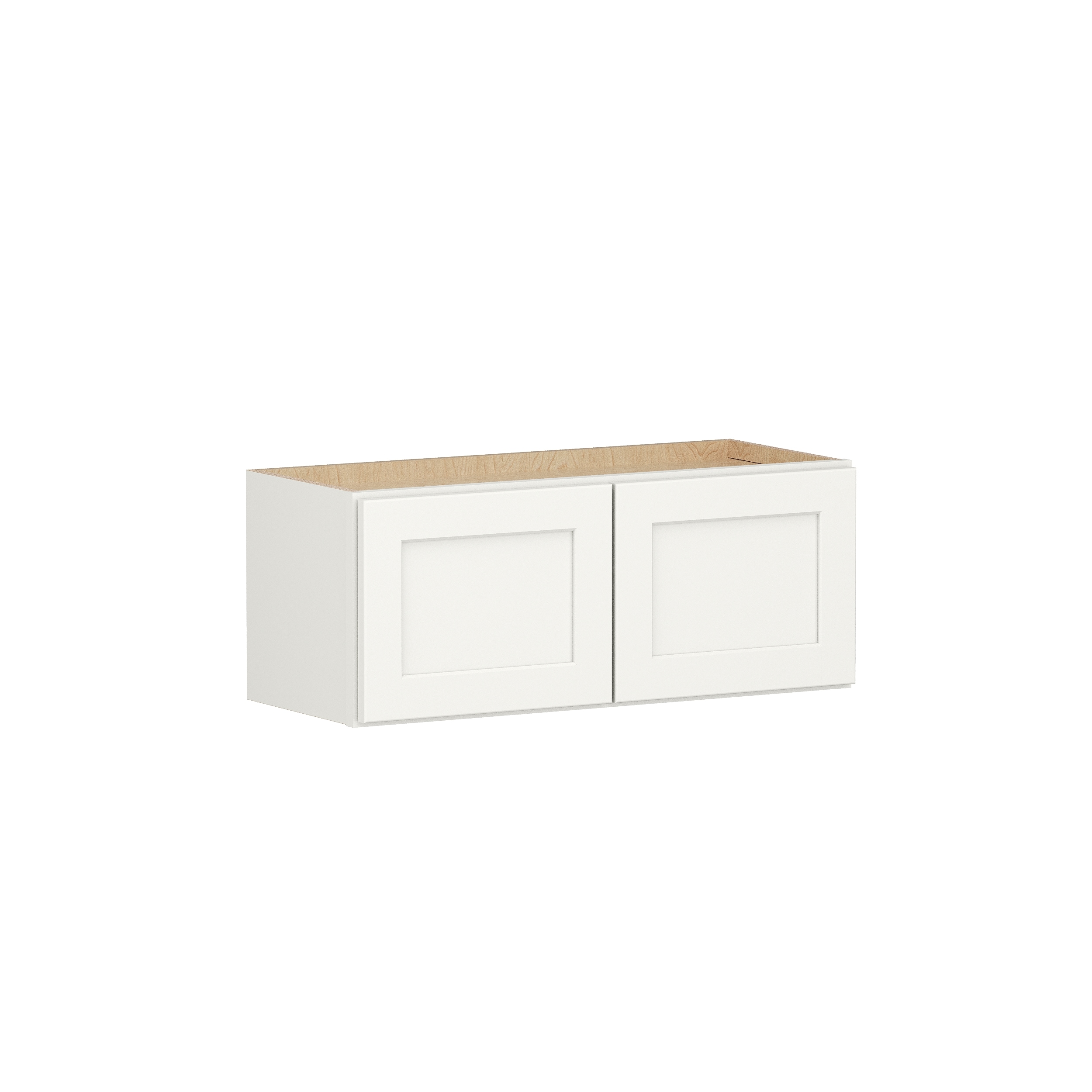 Shenandoah PRO Express SPE 90MPS-801 Breckenridge 30-in W x 12-in H x 12-in D Linen Full Overlay Wall Fully assembled Plywood Cabinet (Recessed Panel Shaker)