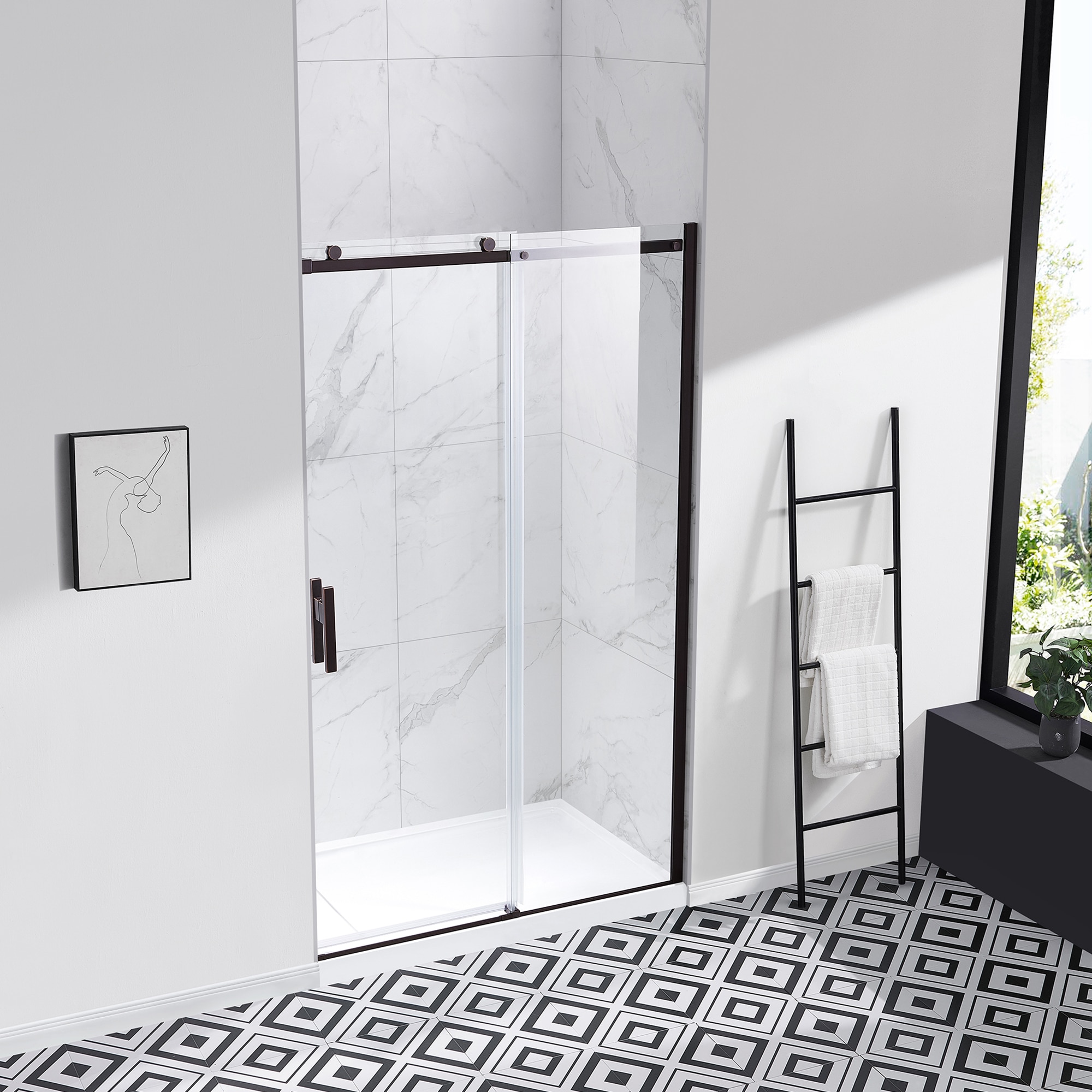 allen + roth 15SGP-DAVI48-ORB Shower-Doors - View #5