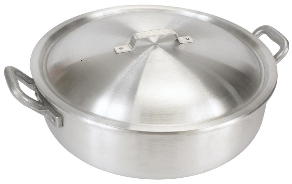 Bayou Classic 32-qt Brazier Pan with Vented Lid - Aluminum