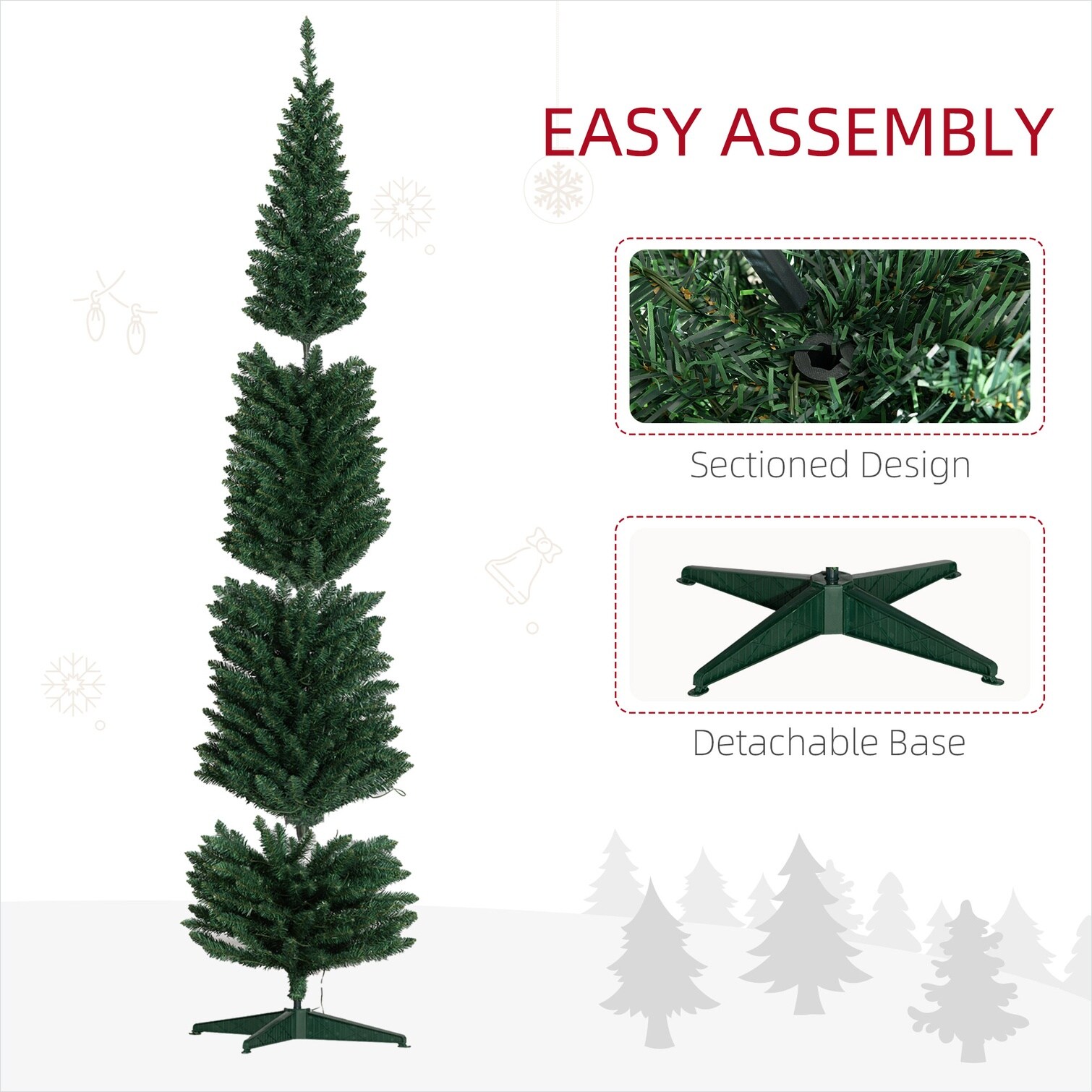 SunJet 7CBHJU4DBF7K Artificial-Christmas-Trees - View #5