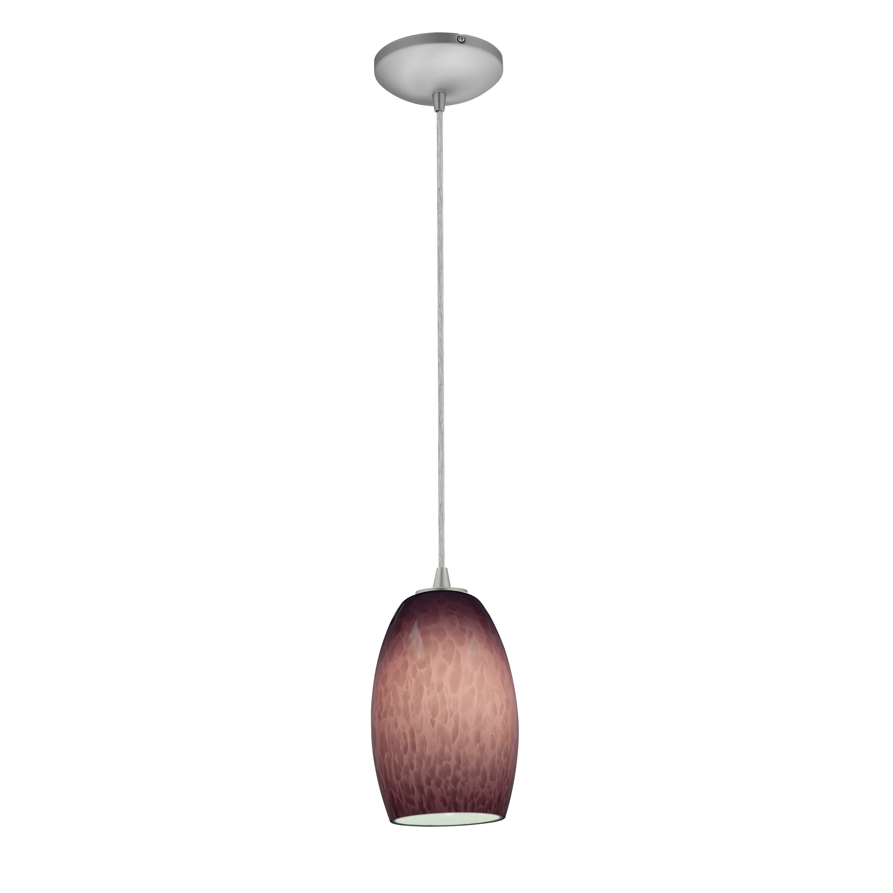 Brushed steel pendant hotsell