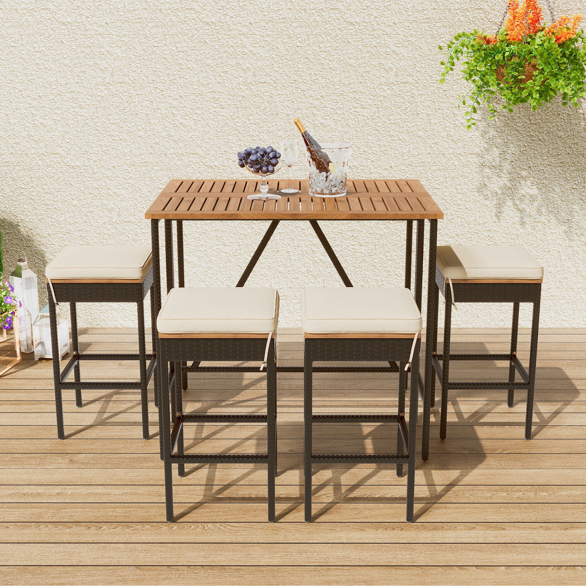 ModernLuxe L-WF317873AAA Patio-Dining-Sets - View #2