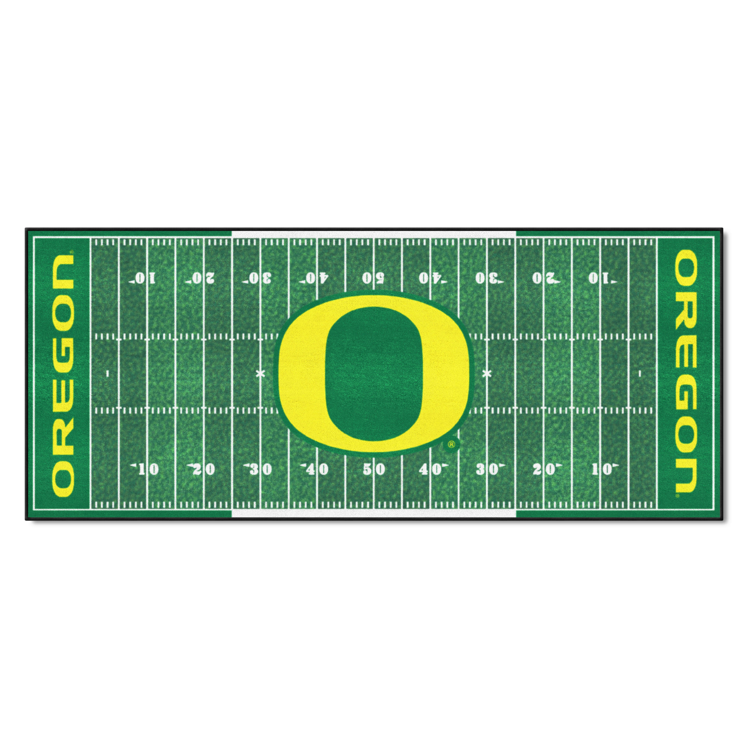 FANMATS 8189 NCAA Field Runner 2 x 6 (ft) Tufted Nylon Green Rectangular Indoor Runner rug
