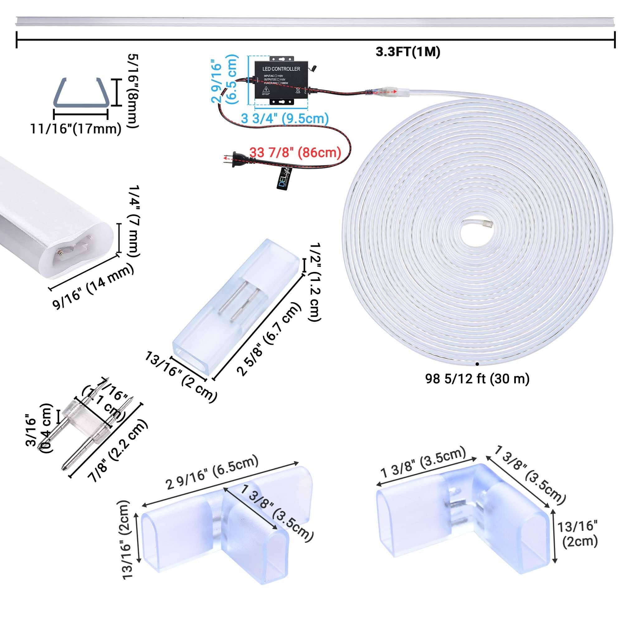 Yescom 11DSLSET005-100V1-LO Rope-Lights - View #9