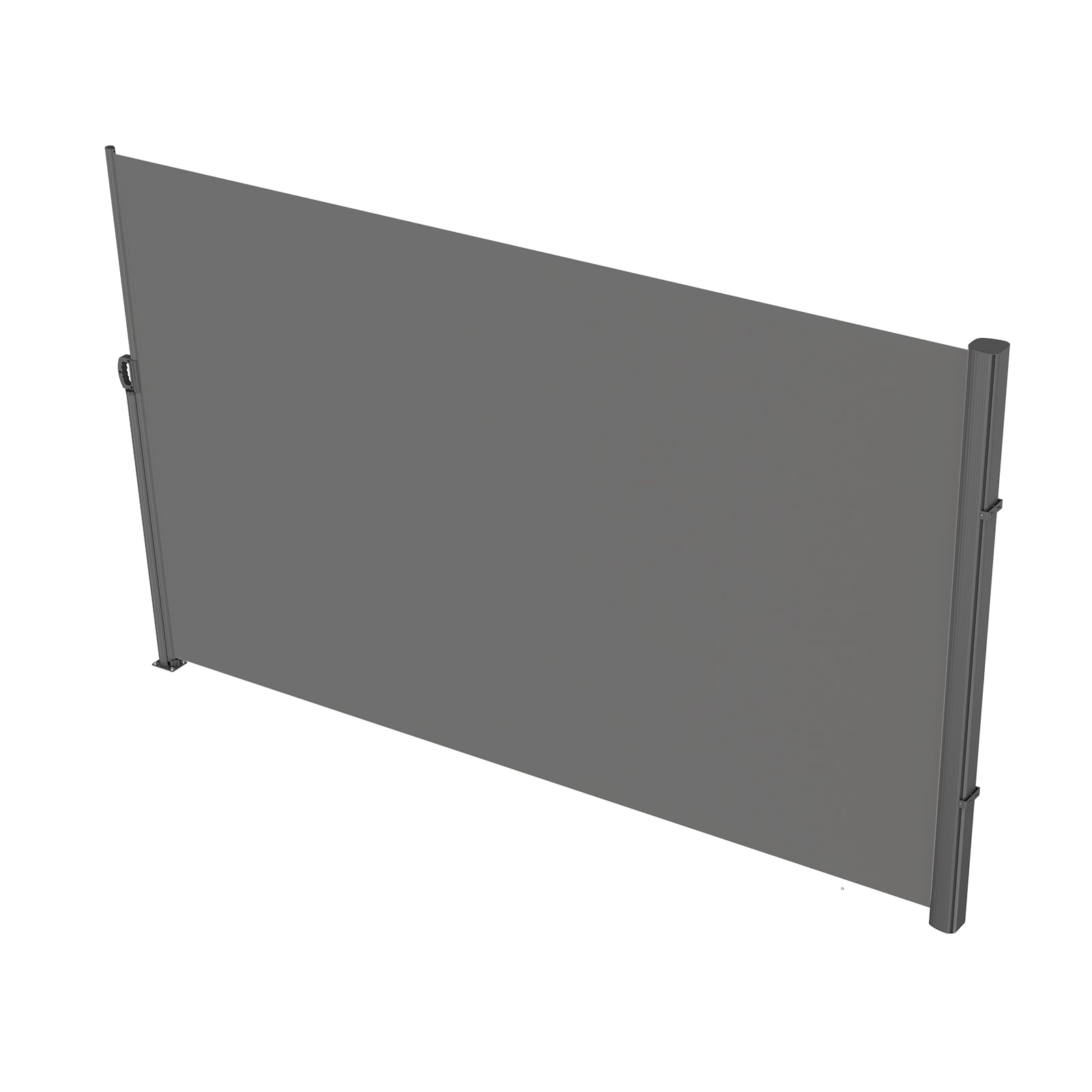 Mecale - 71 x 118 in Retractable Side Awning Aluminum Outdoor Privacy Screen Waterproof Polyester...