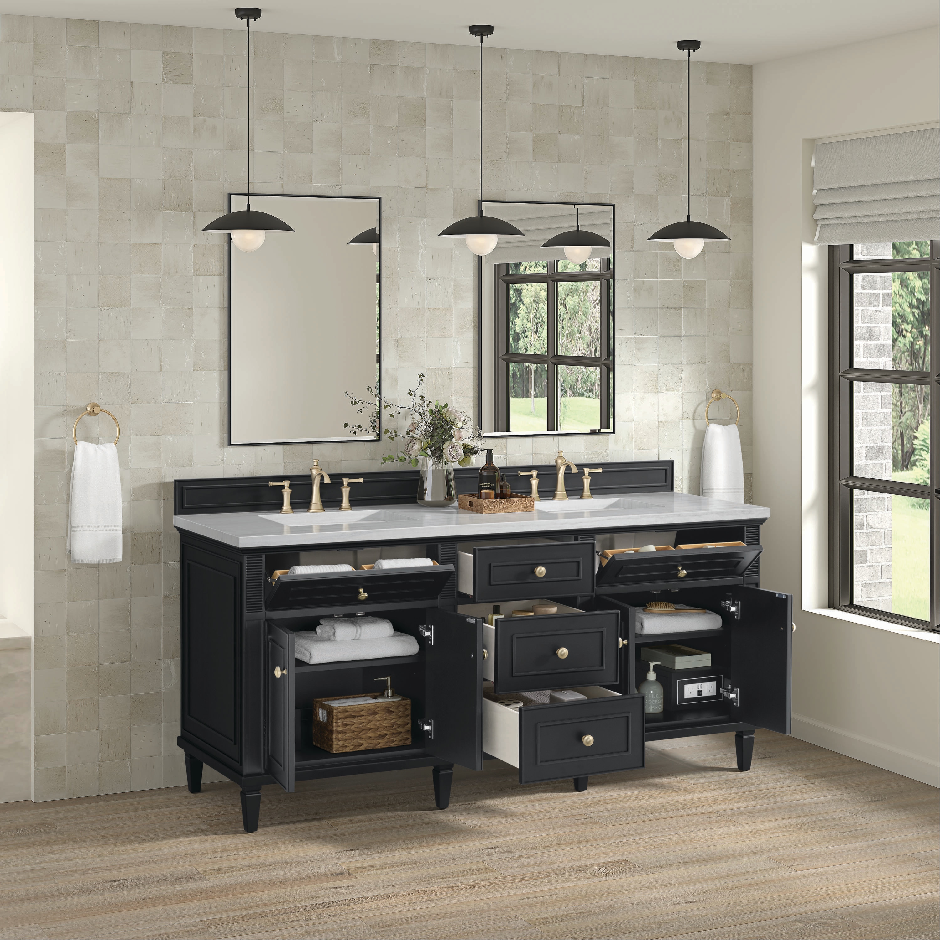 James Martin Vanities 424-V72-BKO-3AF Bath-Vanity-Combo - View #4