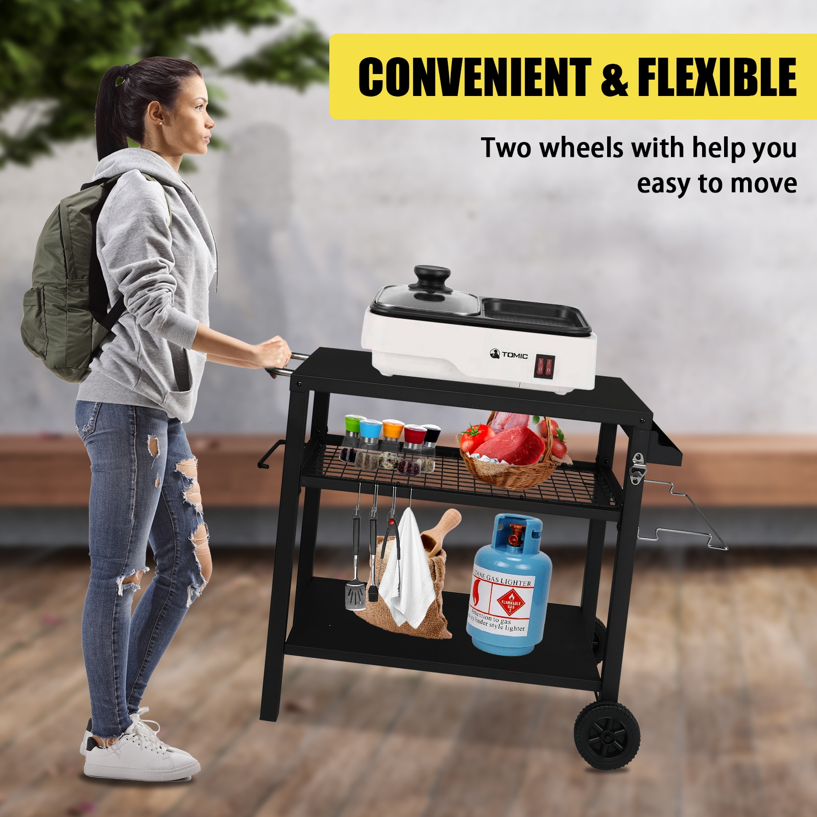 Outopee LO1G57000683 Grill-Carts-Grill-Stands - View #5