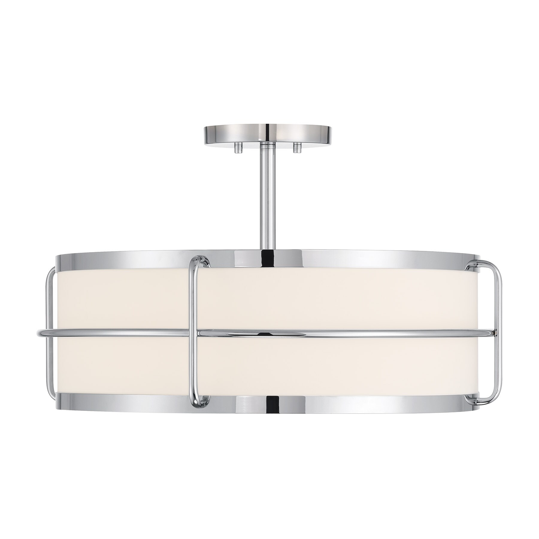 Savoy House 6-4193-4-11 Chauncey 4 -Light 22-in Polished Chrome Semi Flush Mount Light